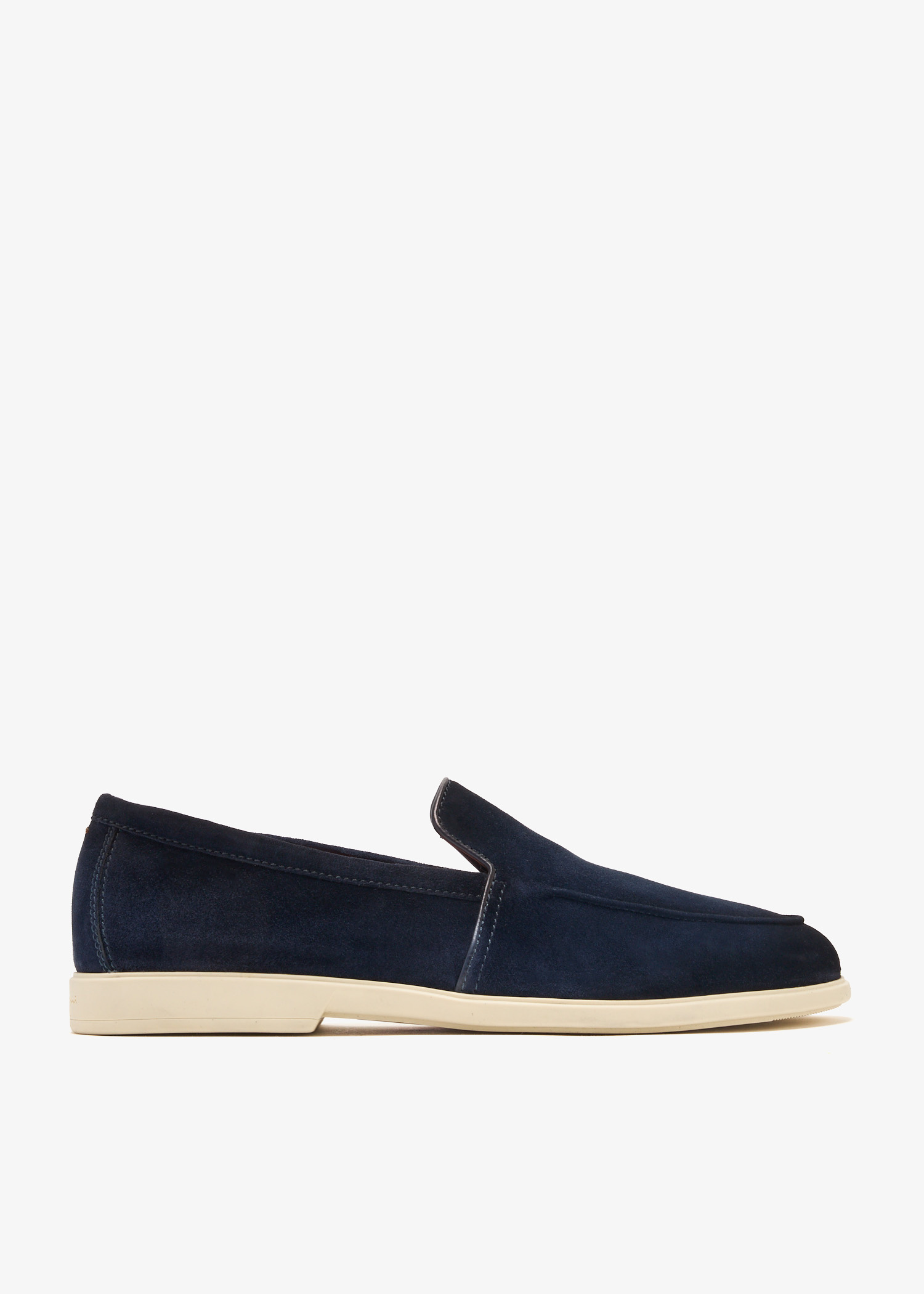 Mocassins Santoni Door En Cuir Bleu – Fabriqués En Italie – Pointure US 12 / UK 11