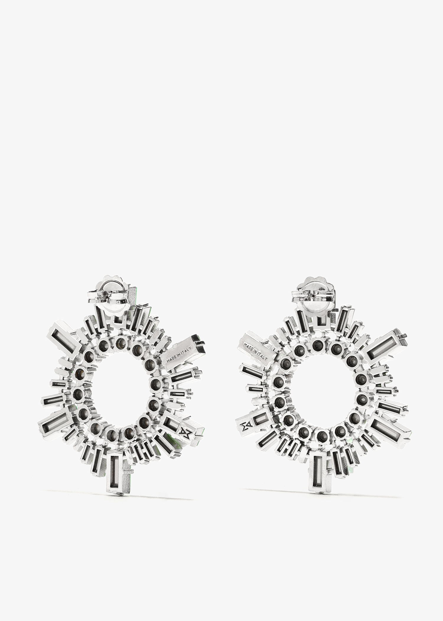 Amina Muaddi Begum mini crystal earrings for Women - Green