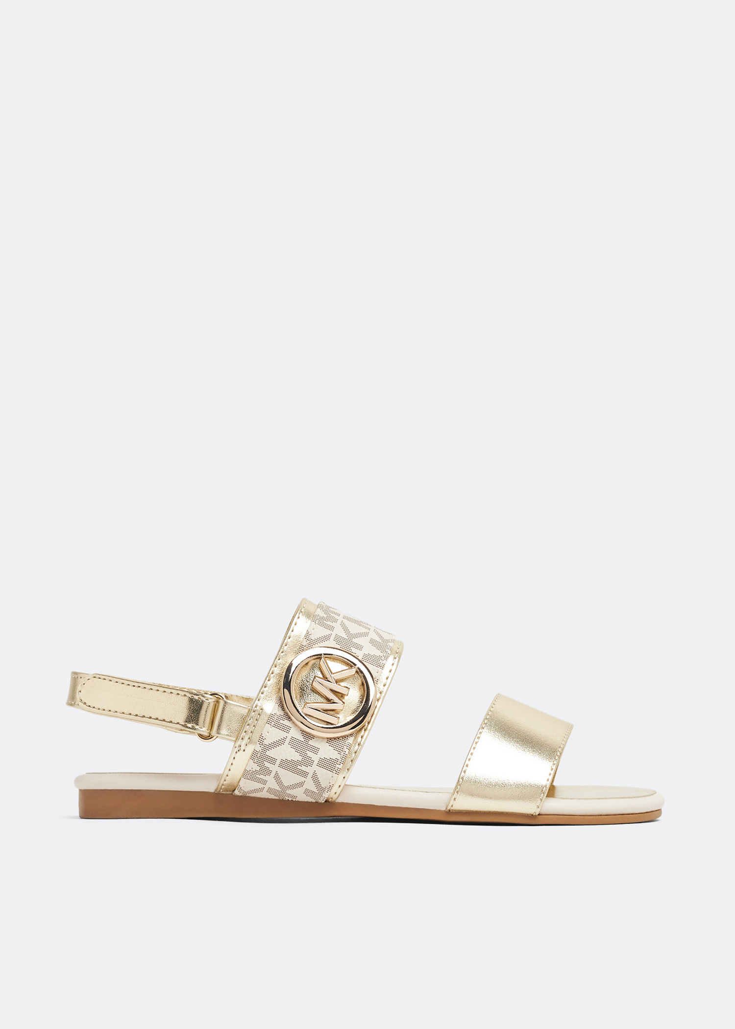 Michael Kors Sydney Kenzie sandals for Girl - Gold in KSA