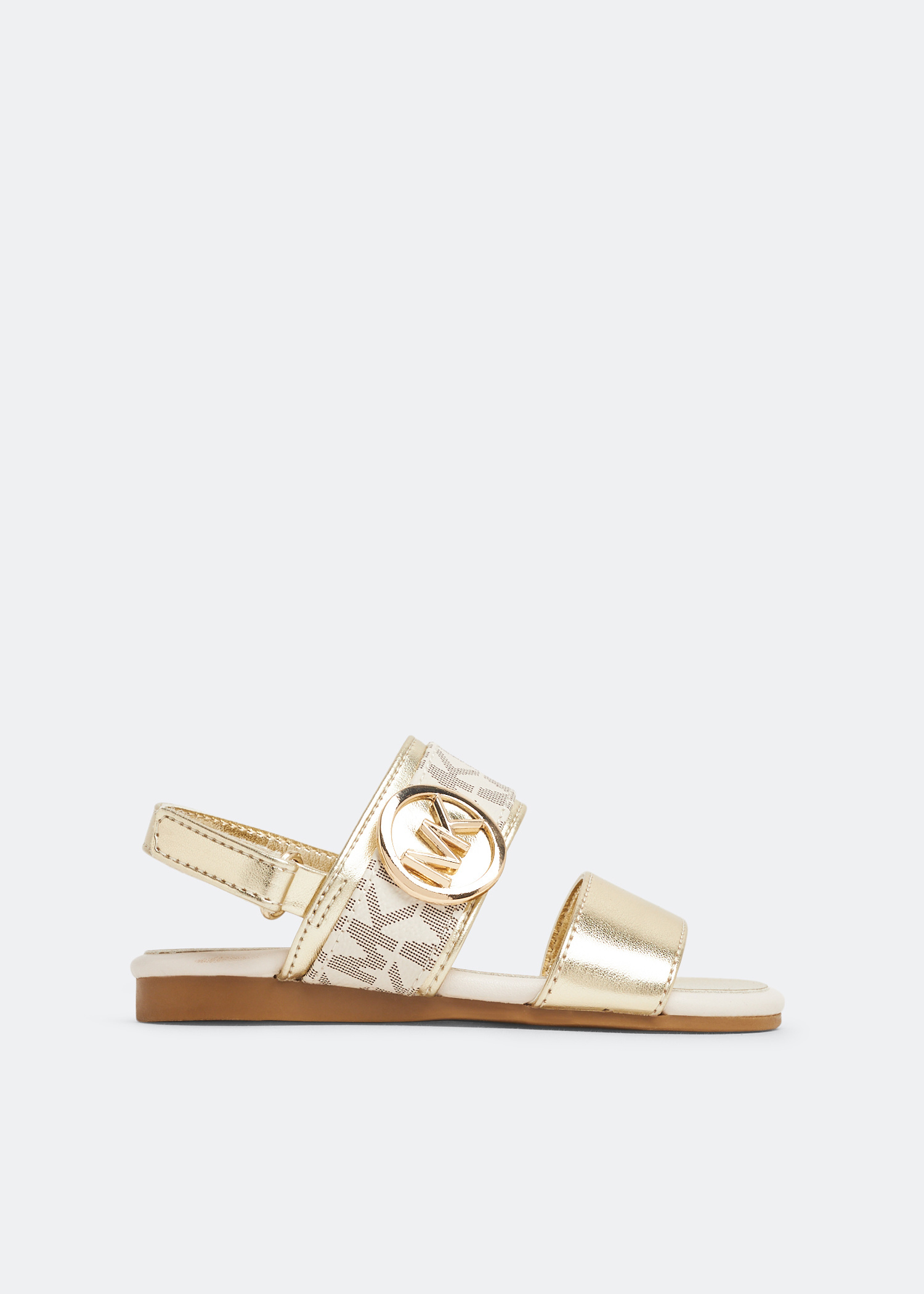 Michael Kors Sydney Kenzie sandals for Baby - Gold in USA | Level