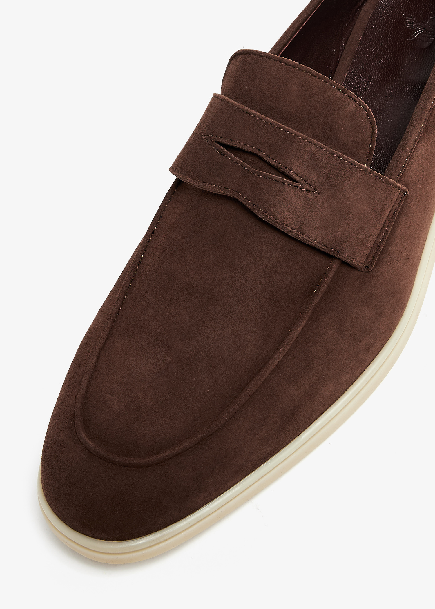 Bougeotte Suede loafers for Men - Brown in USA | Level Shoes display picture 3