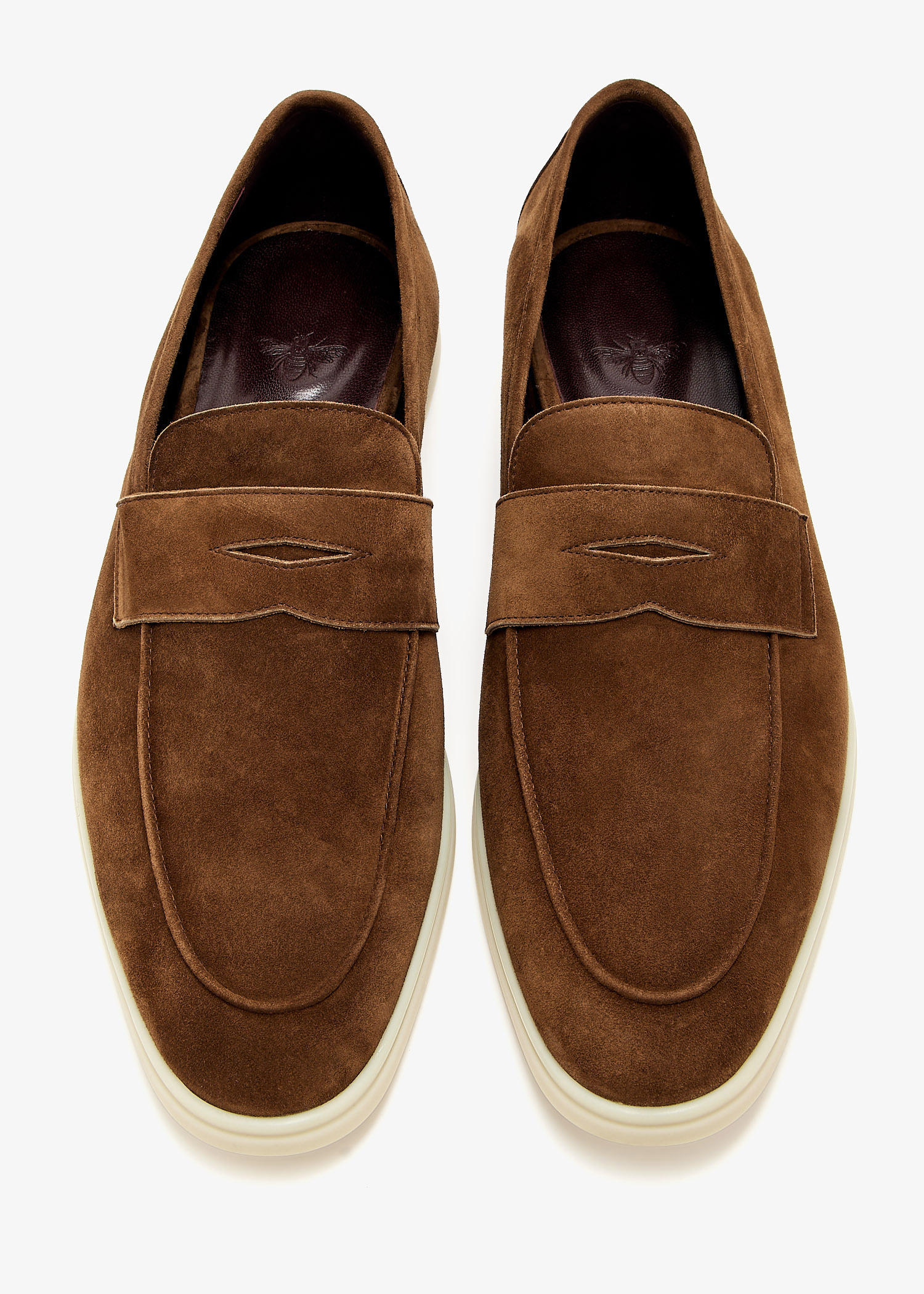 Bougeotte Suede loafers for Men - Brown in USA | Level Shoes