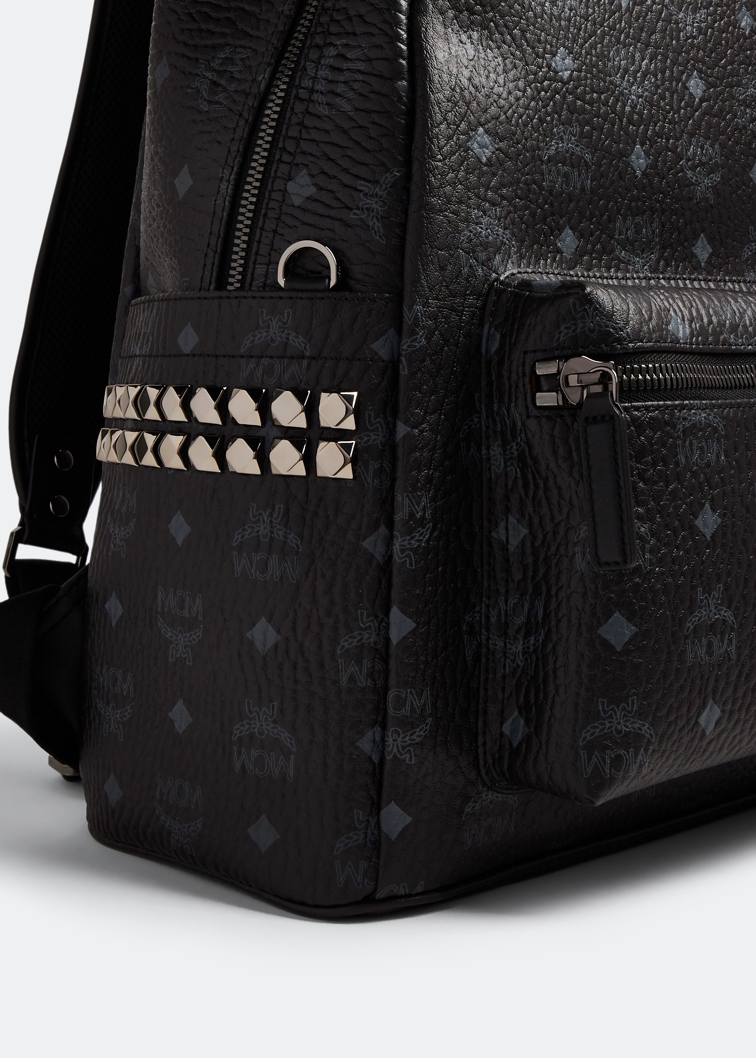 MCM Stark side studs backpack for Men - Black in USA | Level 