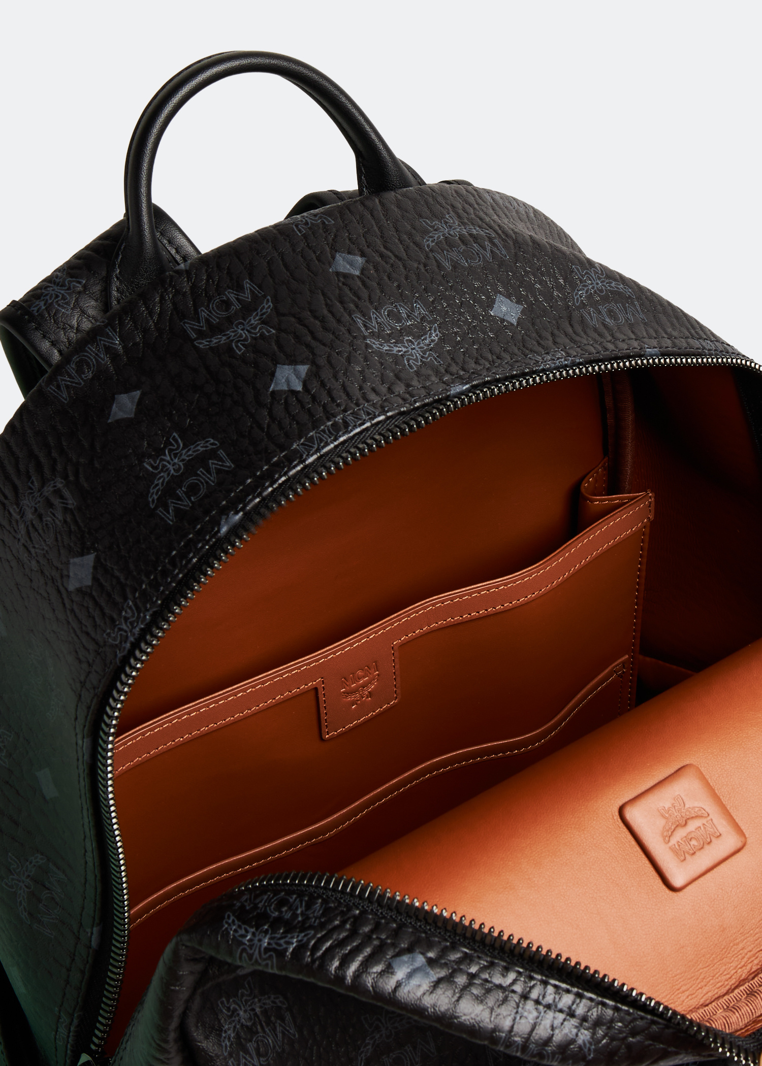 MCM Stark side studs backpack for Men - Black in USA | Level Shoes