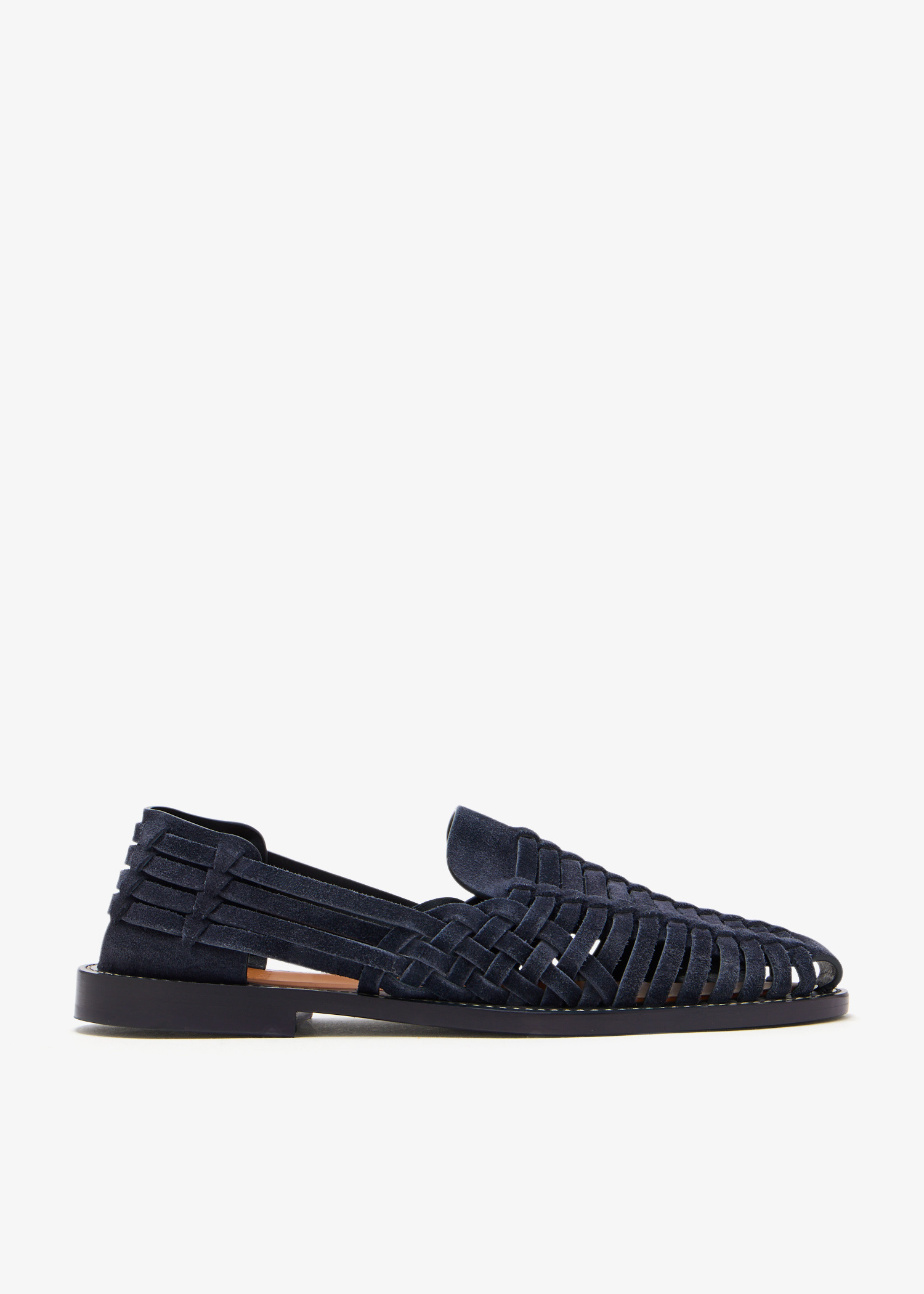 Brunello Cucinelli Suede woven sandals for Men - Navy in UAE