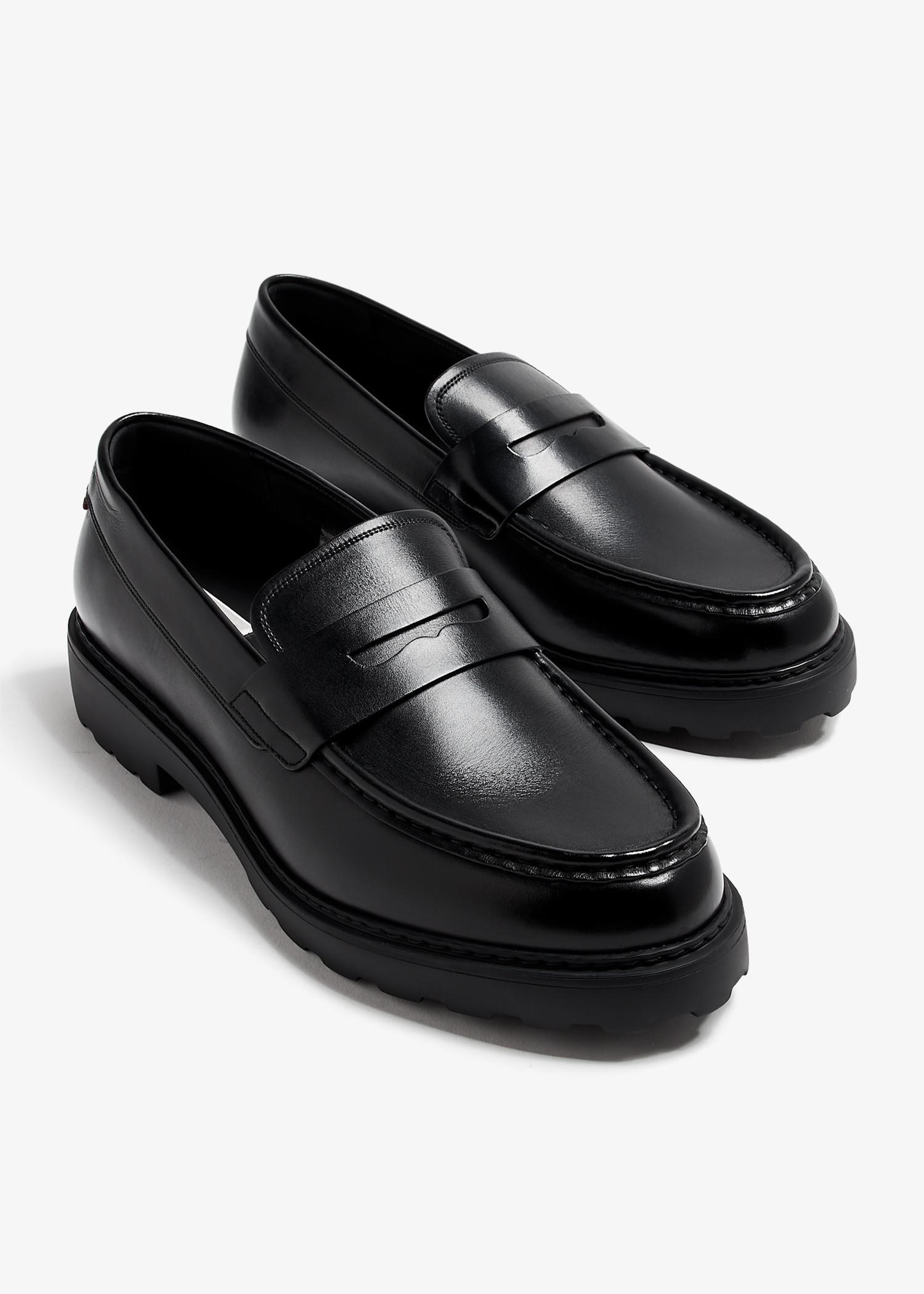 未使用✨BALLY White Striped Black Loafers Sepatu BALLY STRIPE RED WHITE BLACK LOAFERS 100% ORIGINAL