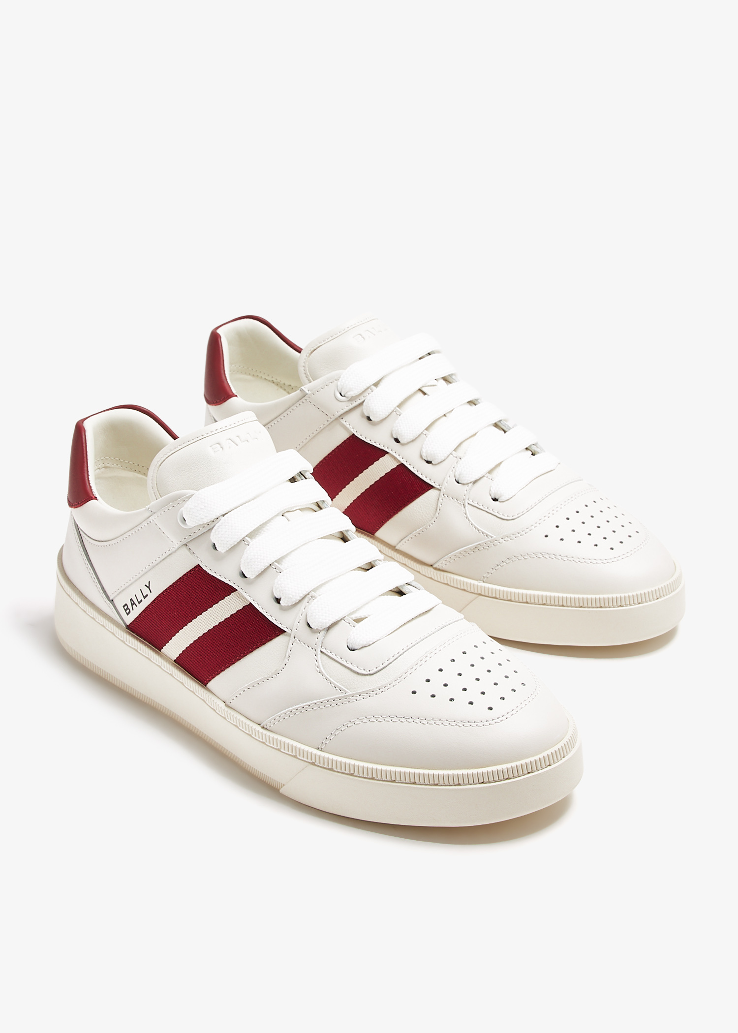 スニーカー BALLY WHITE LEATHER REBBY SNEAKERS Bally Rebby sneakers for Men - White in USA | Level Shoes