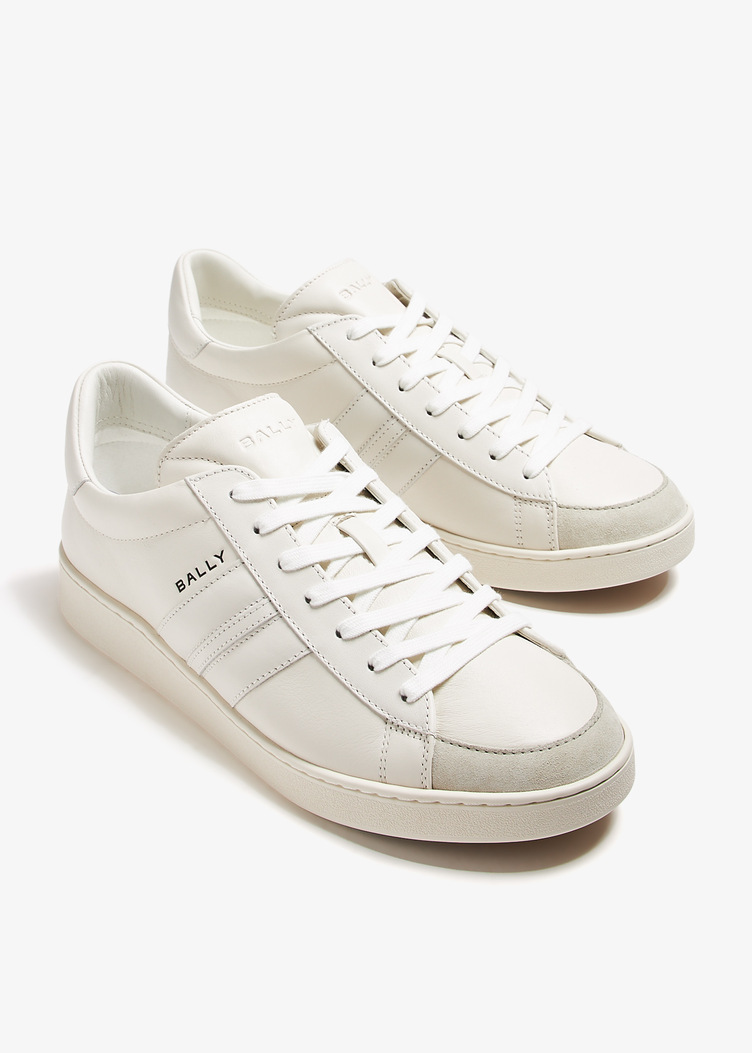 【送料&関税込】Bally Roar Sneakers In White Leather Bally Raise Leather Sneakers | White | FARFETCH