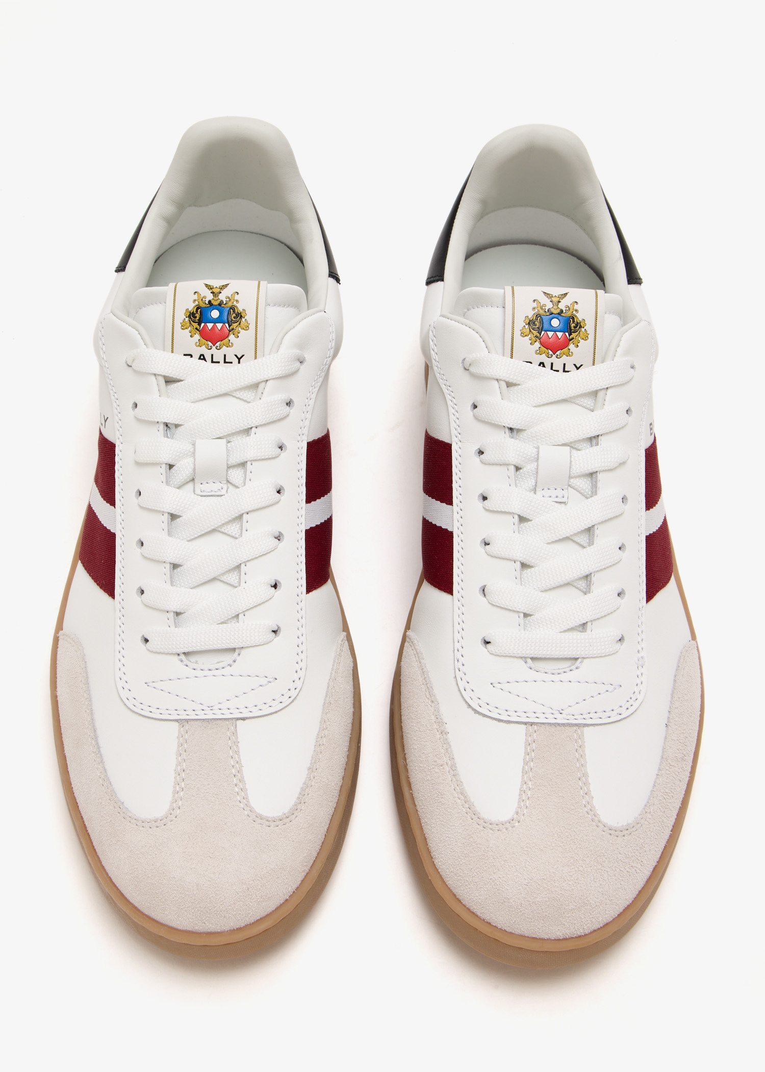 【関税&送料込】Bally White Leather Roget Sneakers Bally Roget sneakers for Men - White in UAE | Level Shoes