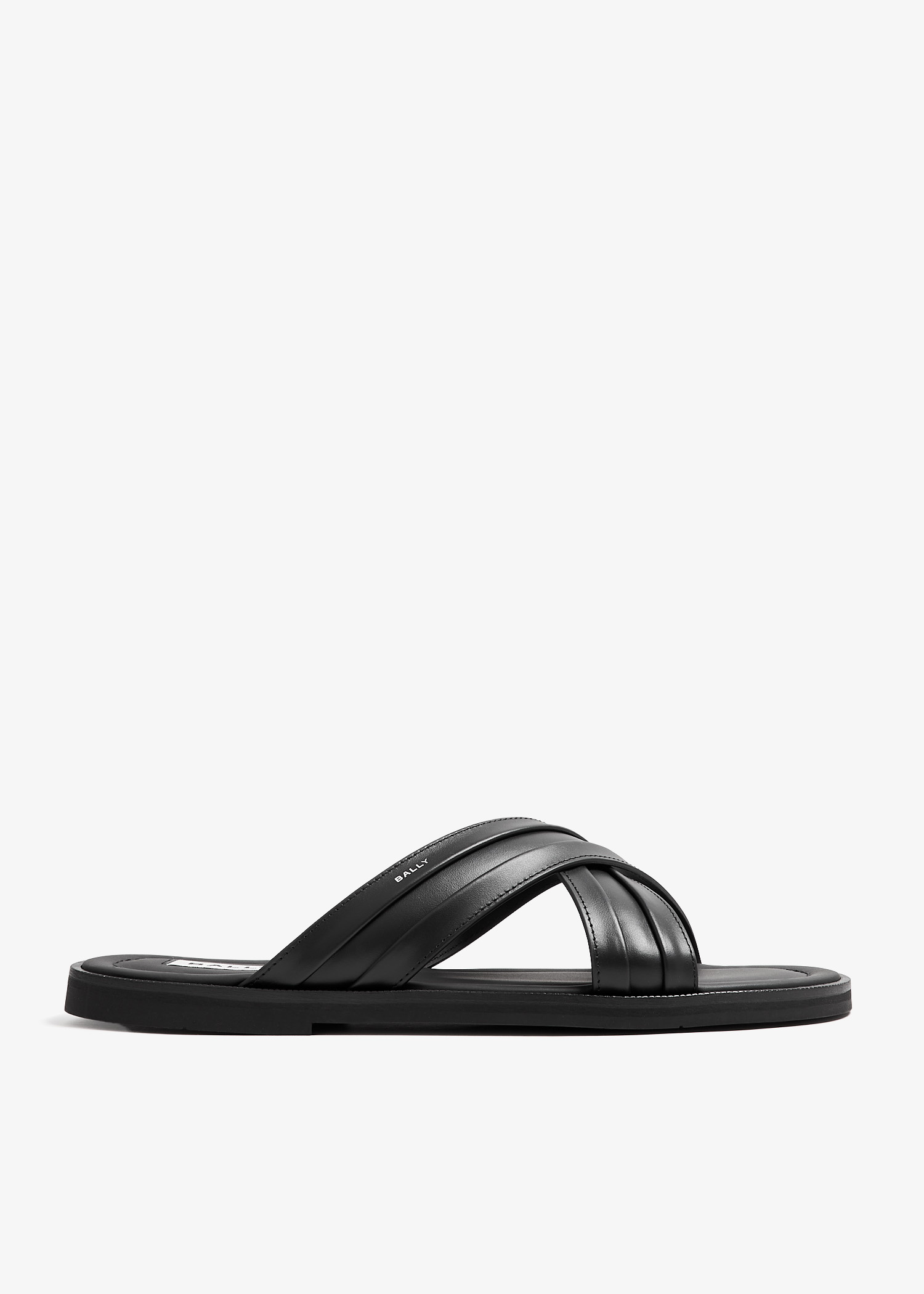 BALLY｜SLIPPERS (GHERRY (MSS03YVT012-I301)) Bally Gherry sandals for Men - Black in UAE | Level Shoes