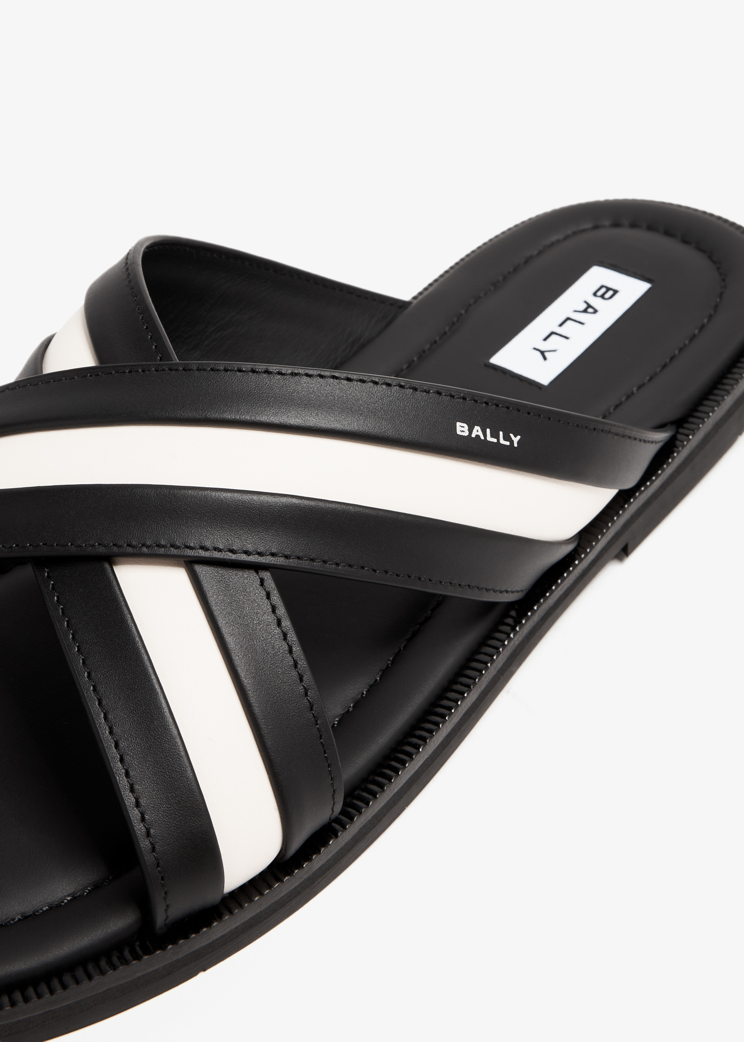サンダル Bally Slide Sandal Gherry Bally Gherry sandals for Men - Black in USA | Level Shoes