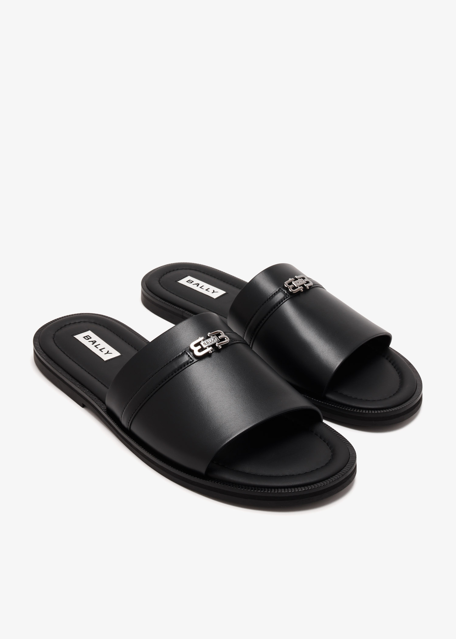 BALLY｜SANDALS (GAREY (MSS03LVT012-I5M6)) Bally Gherry sandals for Men - Black in UAE | Level Shoes