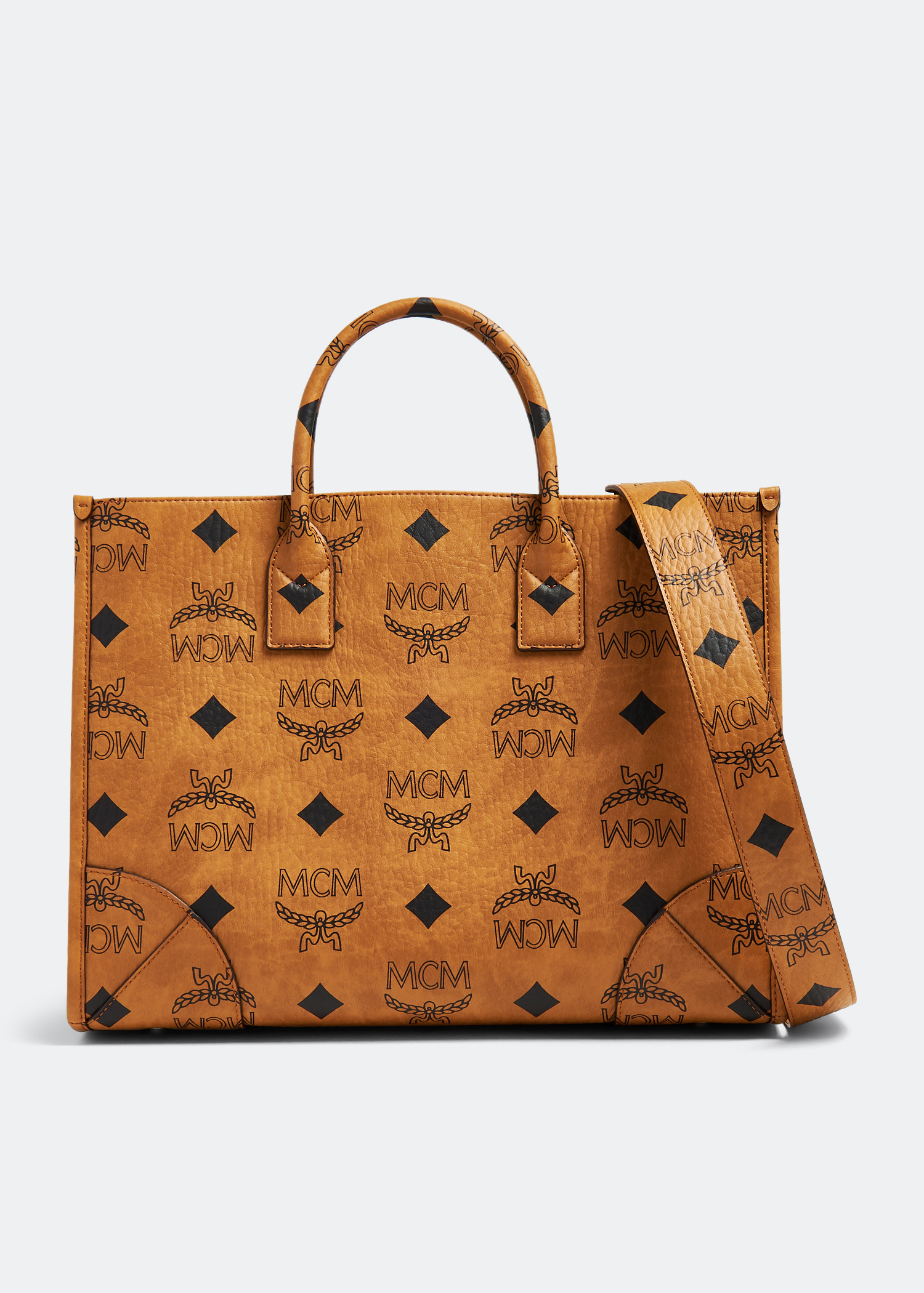 MCM トートバッグ 4501C ブラウン 中古・古着通販】MCM (エムシーエム) トートバッグ ブラウン
