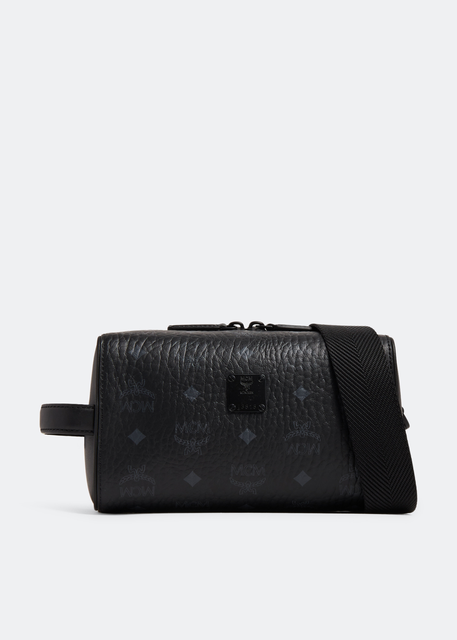 MCM Medium Ottomar toiletry bag for Men - Black in USA | Level Shoes