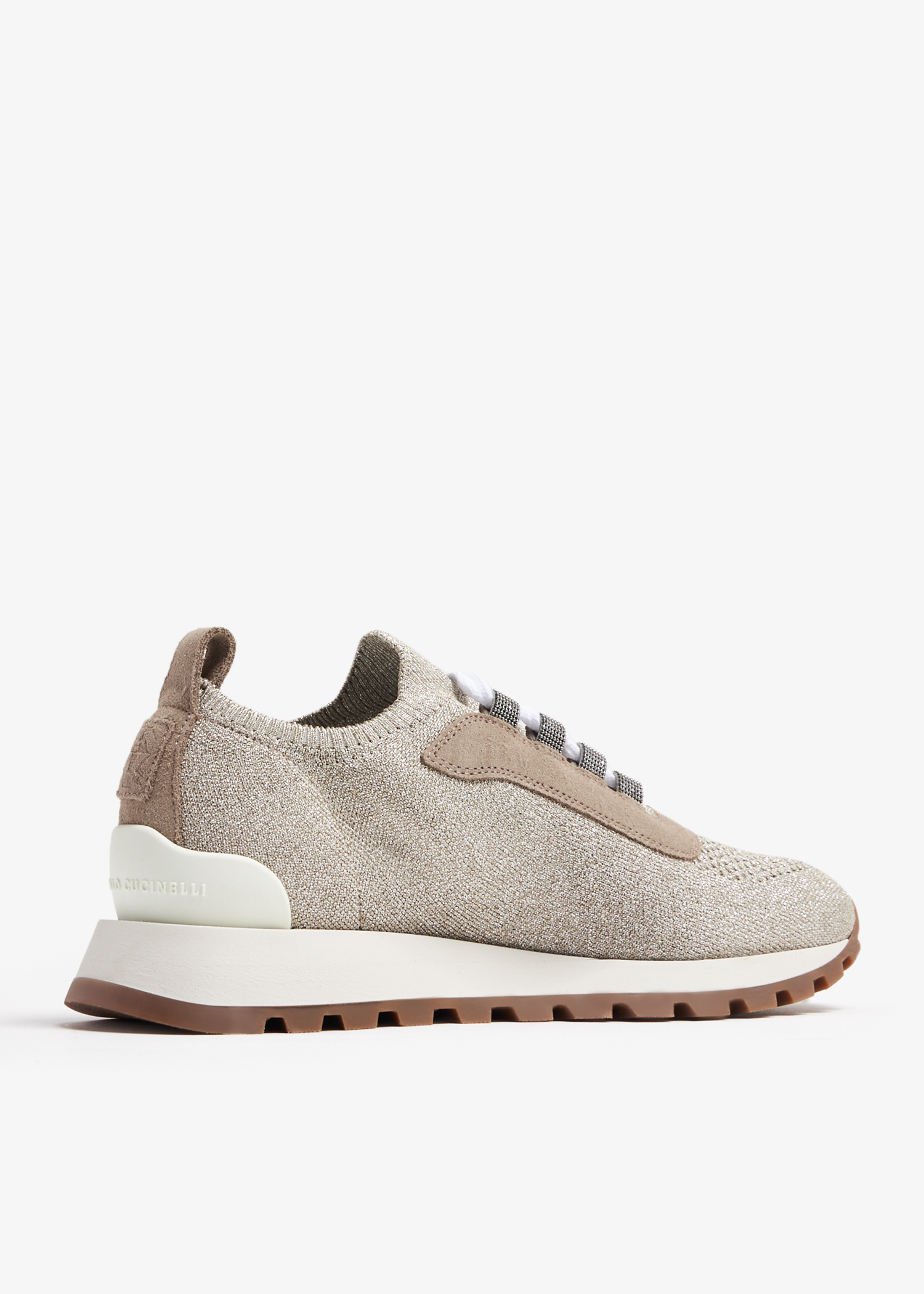 Brunello Cucinelli Knit sneakers for Women - Beige in UAE