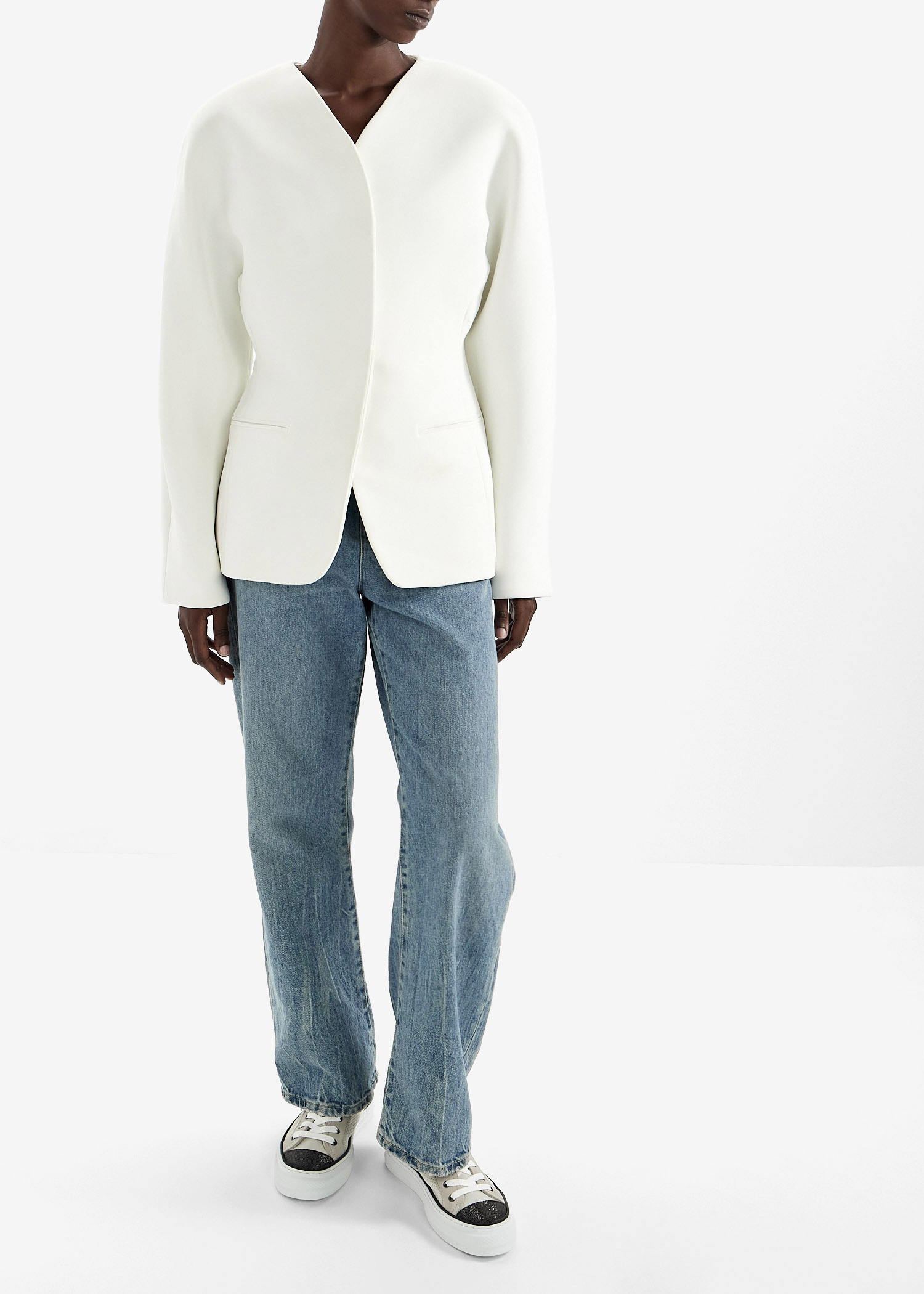 Brunello Cucinelli Monili chain knitted sneakers for Women