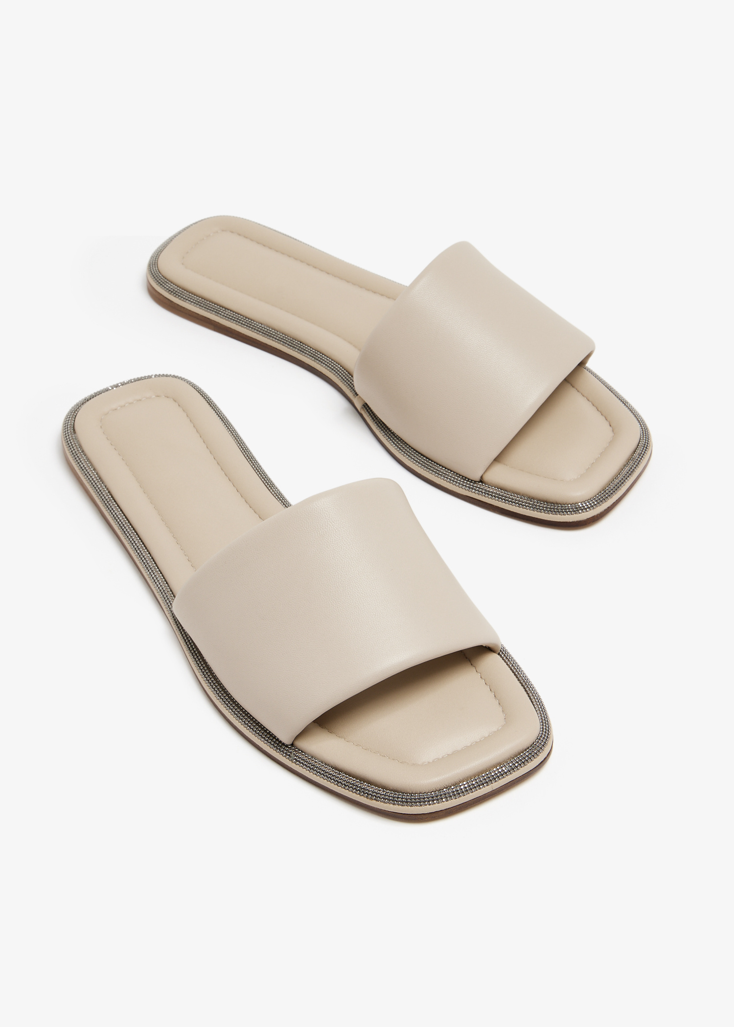 サンダル・ミュール BRUNELLO CUCINELLI MZSFC2892 C5859 Sandals Brunello Cucinelli Square toe sandals for Women - Beige in