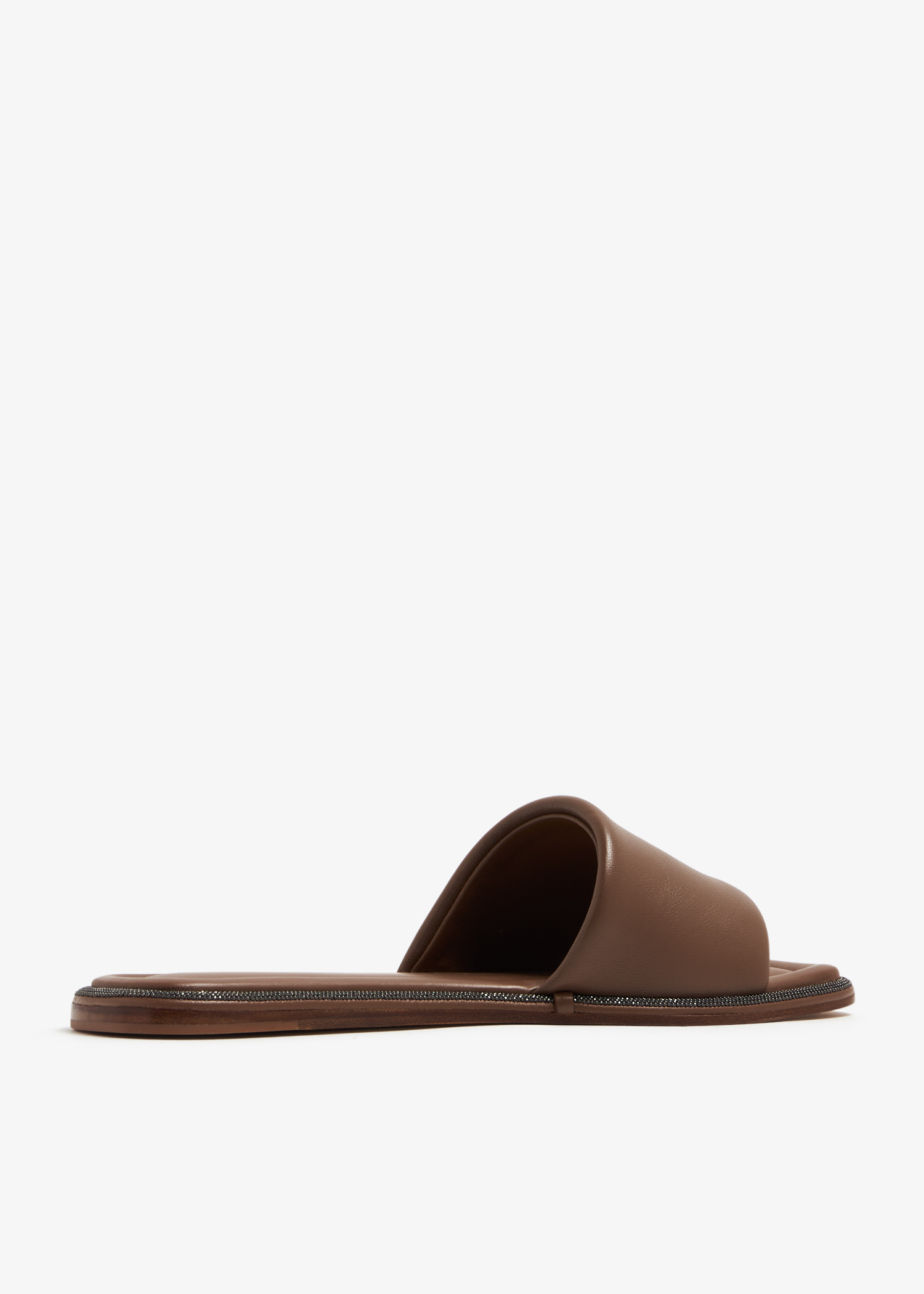 サンダル・ミュール BRUNELLO CUCINELLI SQUARE POINTED SANDALS (MZSLC2967 C9122) Brunello Cucinelli Pointed toe sandals with cross strap