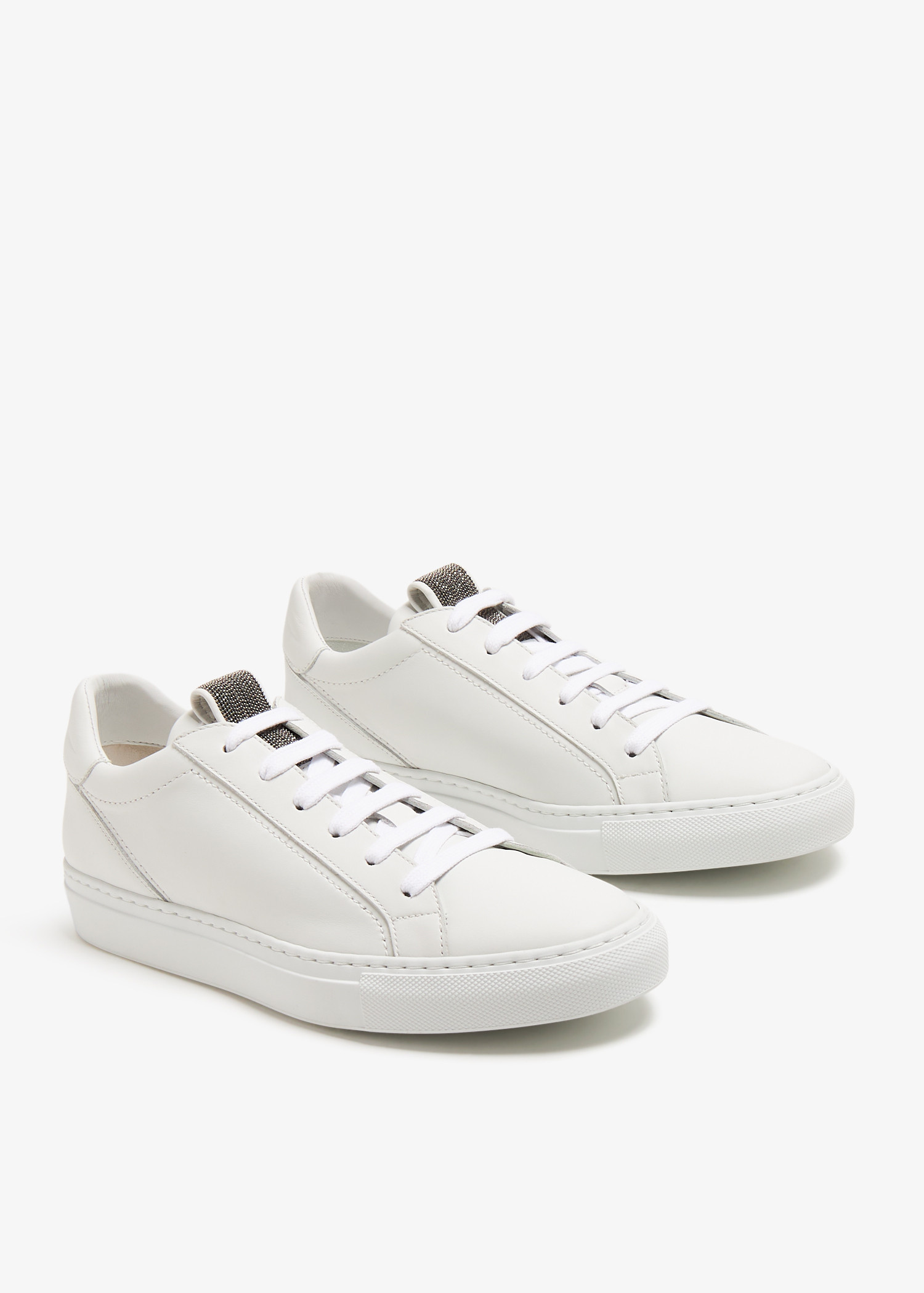 Brunello Cucinelli Matte calfskin sneakers for Women - White in
