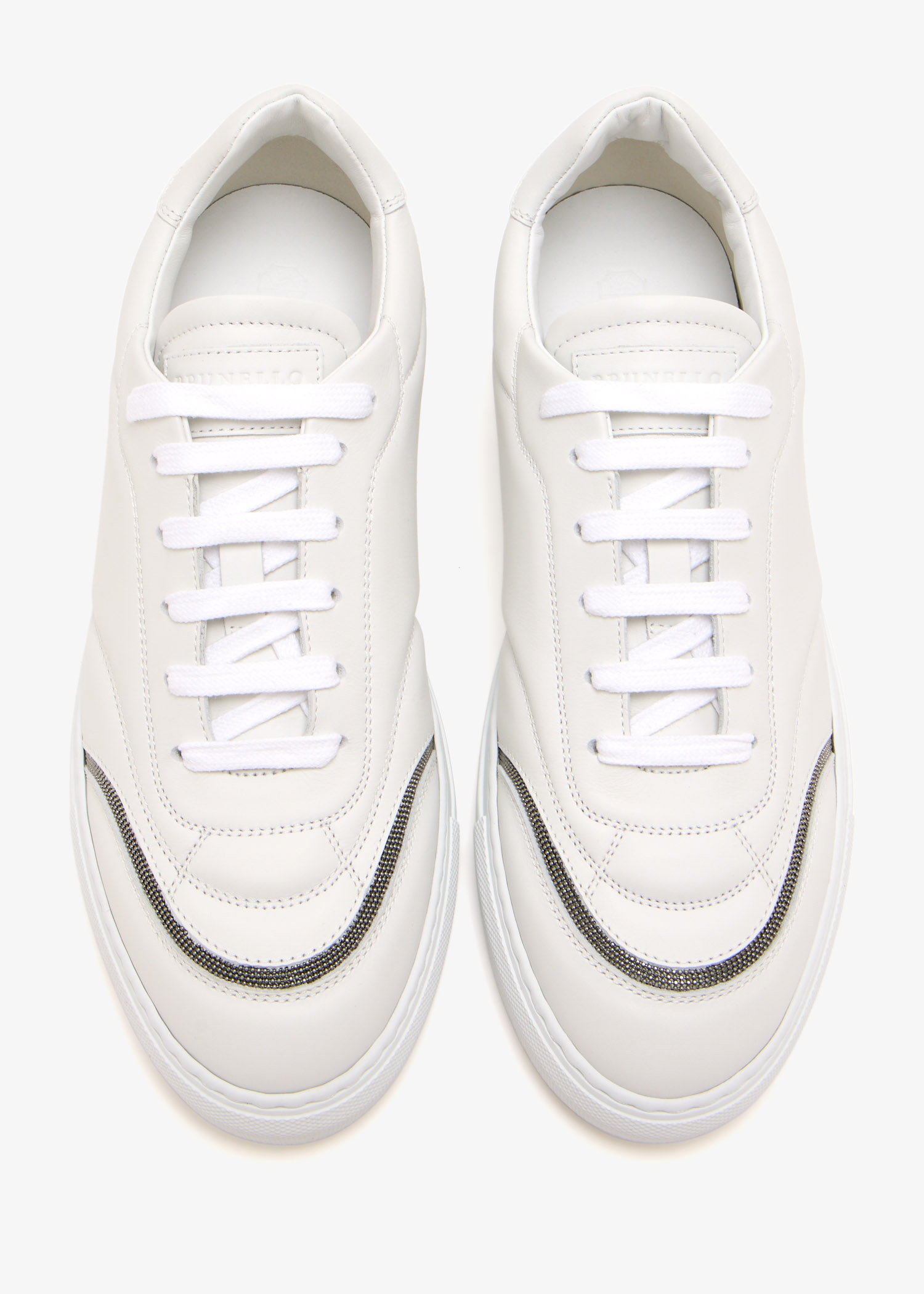 Brunello Cucinelli Matte calfskin sneakers for Women - White