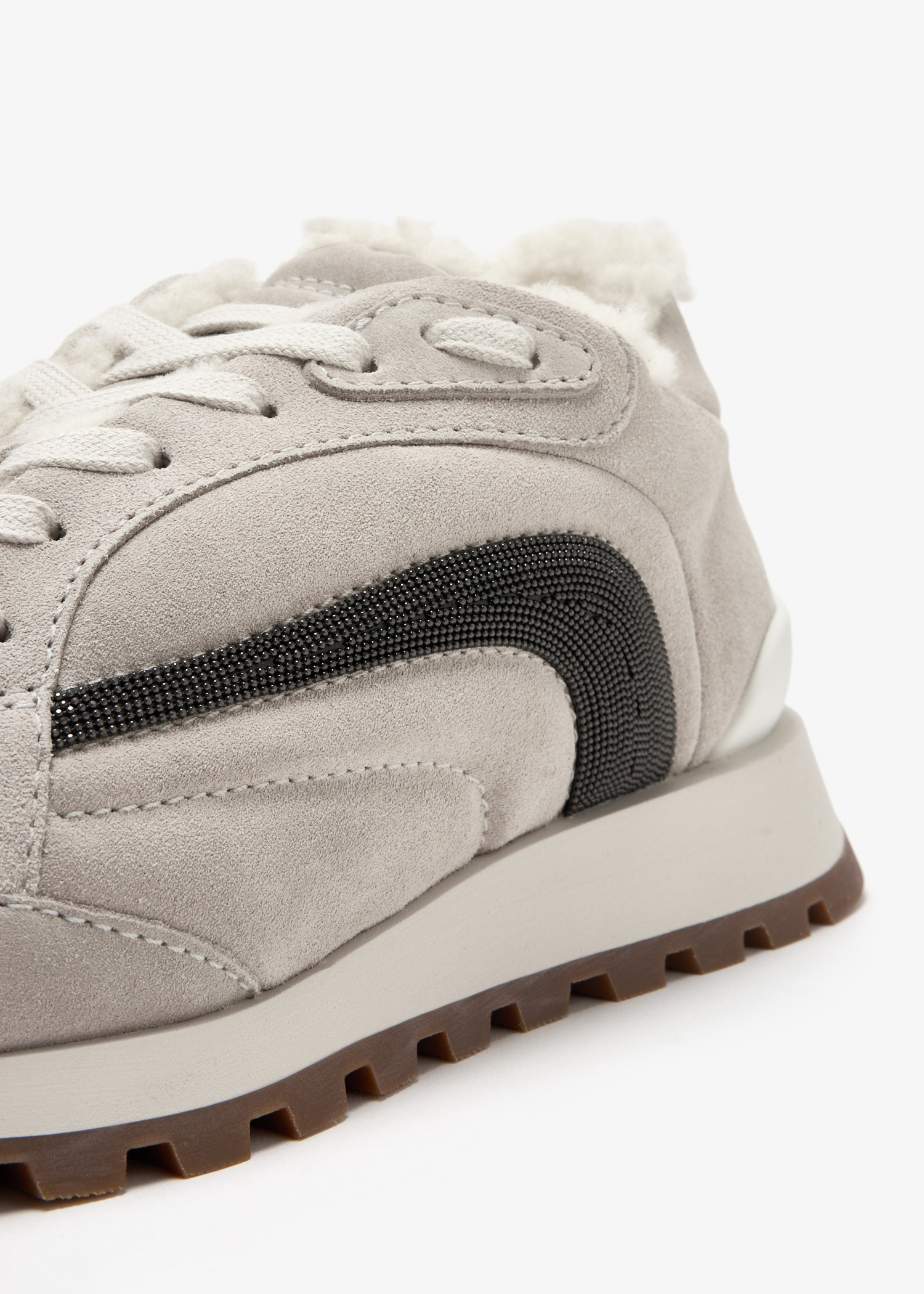 Brunello Cucinelli Monili chain sneakers for Women - Grey in UAE