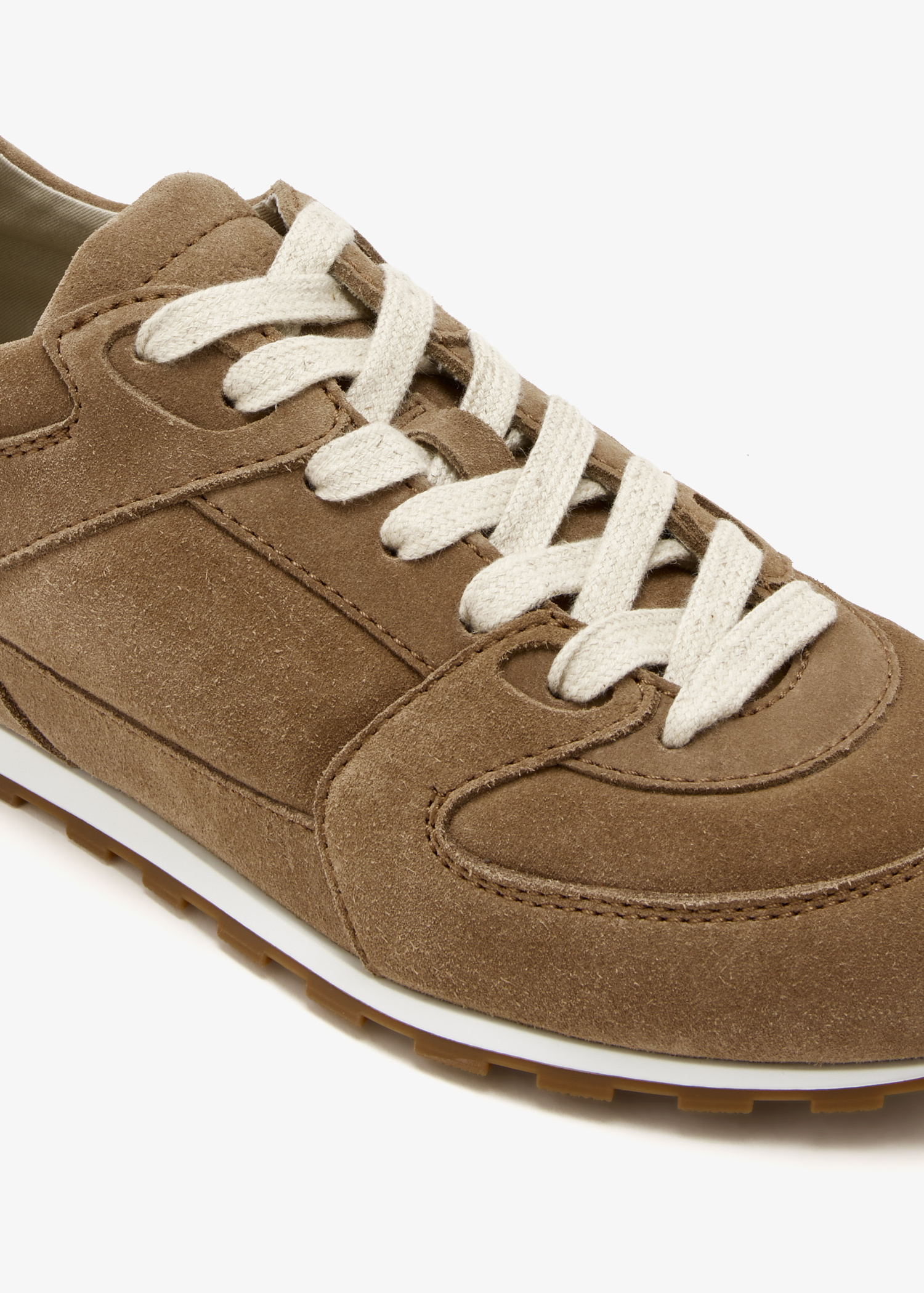 BRUNELLO CUCINELI☆○△□☆ BRUNELLO CUCINELLI Metallic leather-trimmed wool sneakers | NET-A