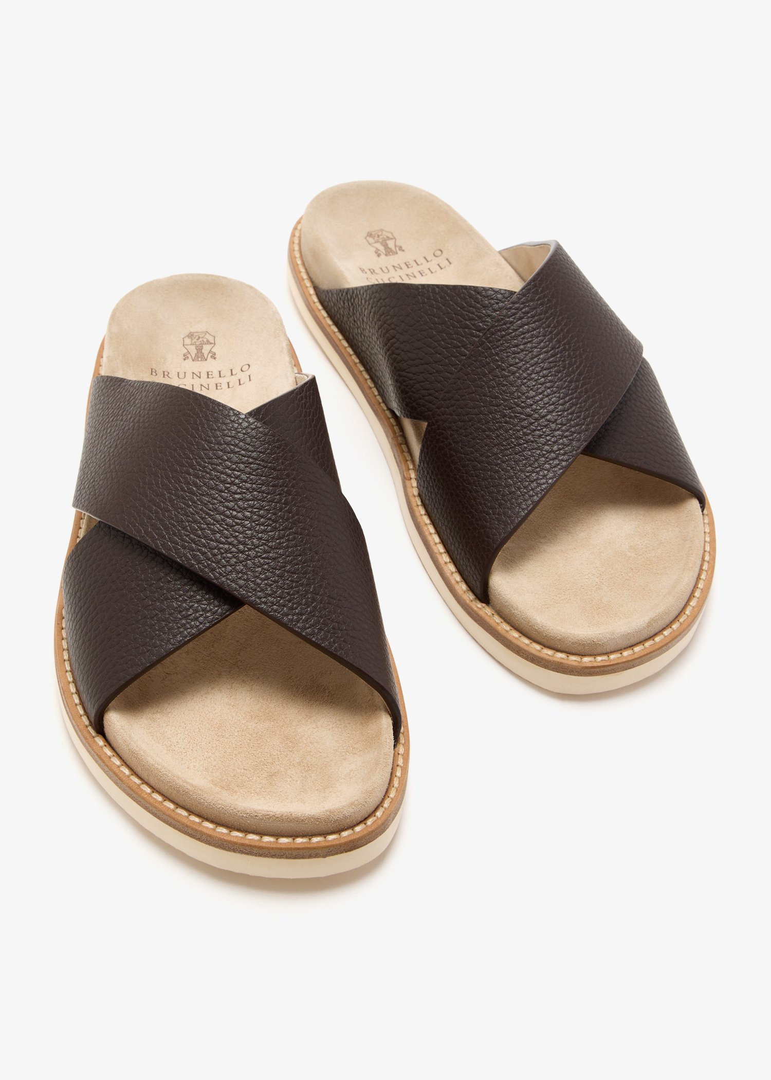 【関税・送料込み】BRUNELLO CUCINELLI SANDALS Men's slide sandals and flip flops | Brunello Cucinelli