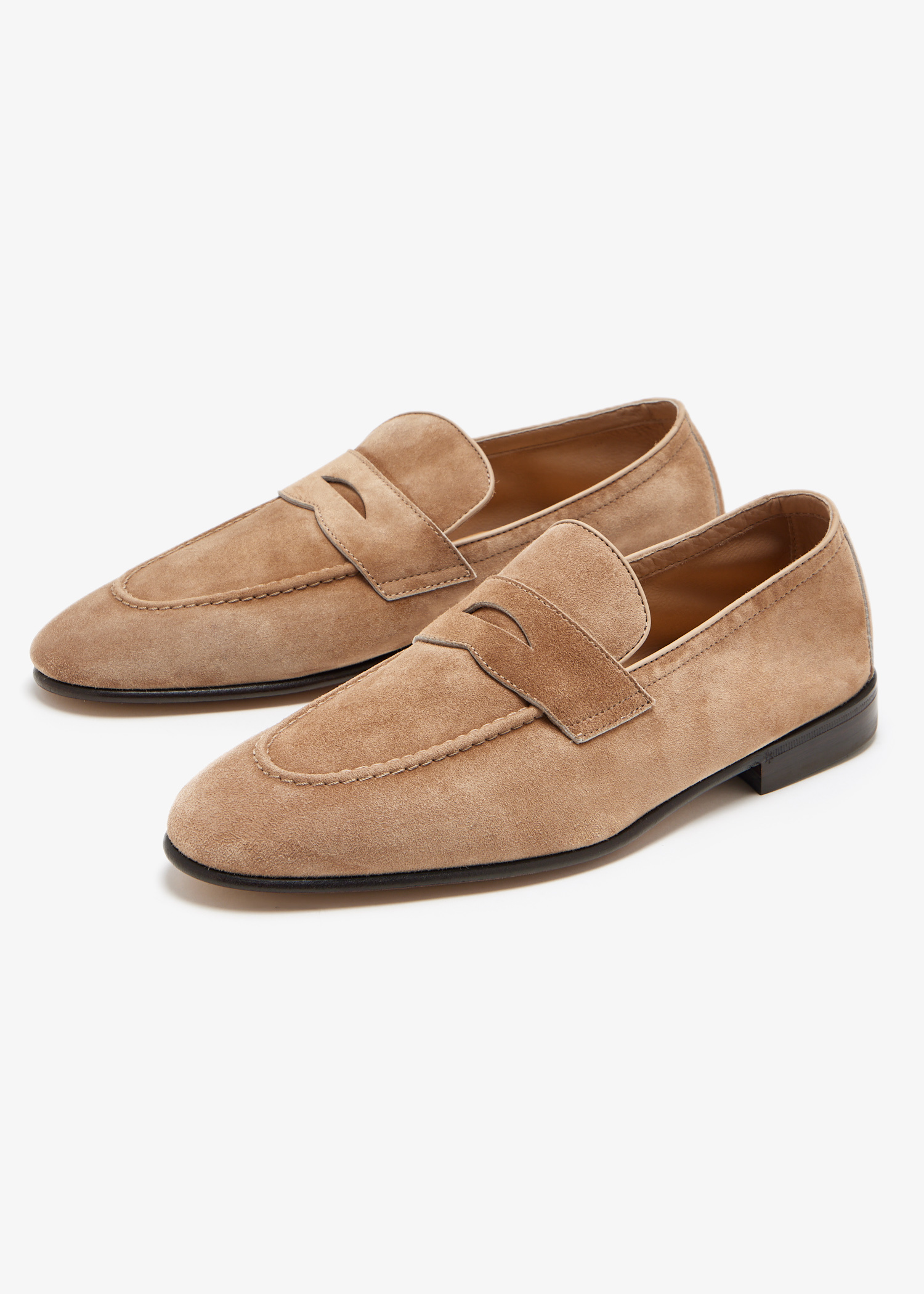 Brunello Cucinelli Suede loafers for Men - Brown in UAE