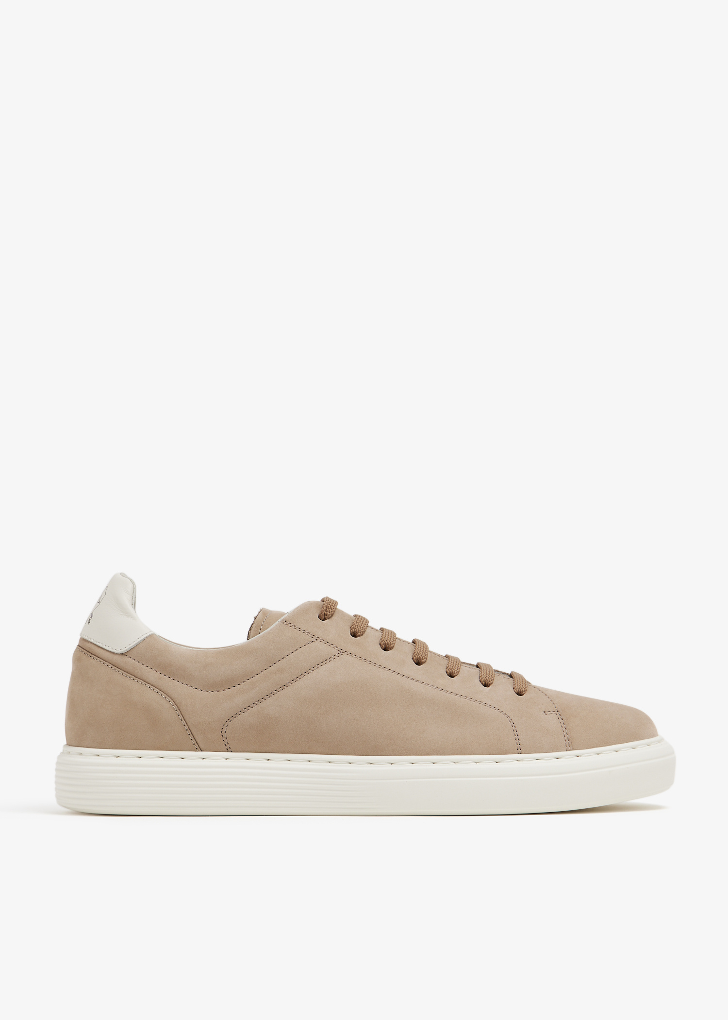 スニーカー BRUNELLO CUCINELLI Men Sneakers Beige MZUSILN311 C8051 Brunello Cucinelli Nubuck calfskin sneakers for Men - Beige