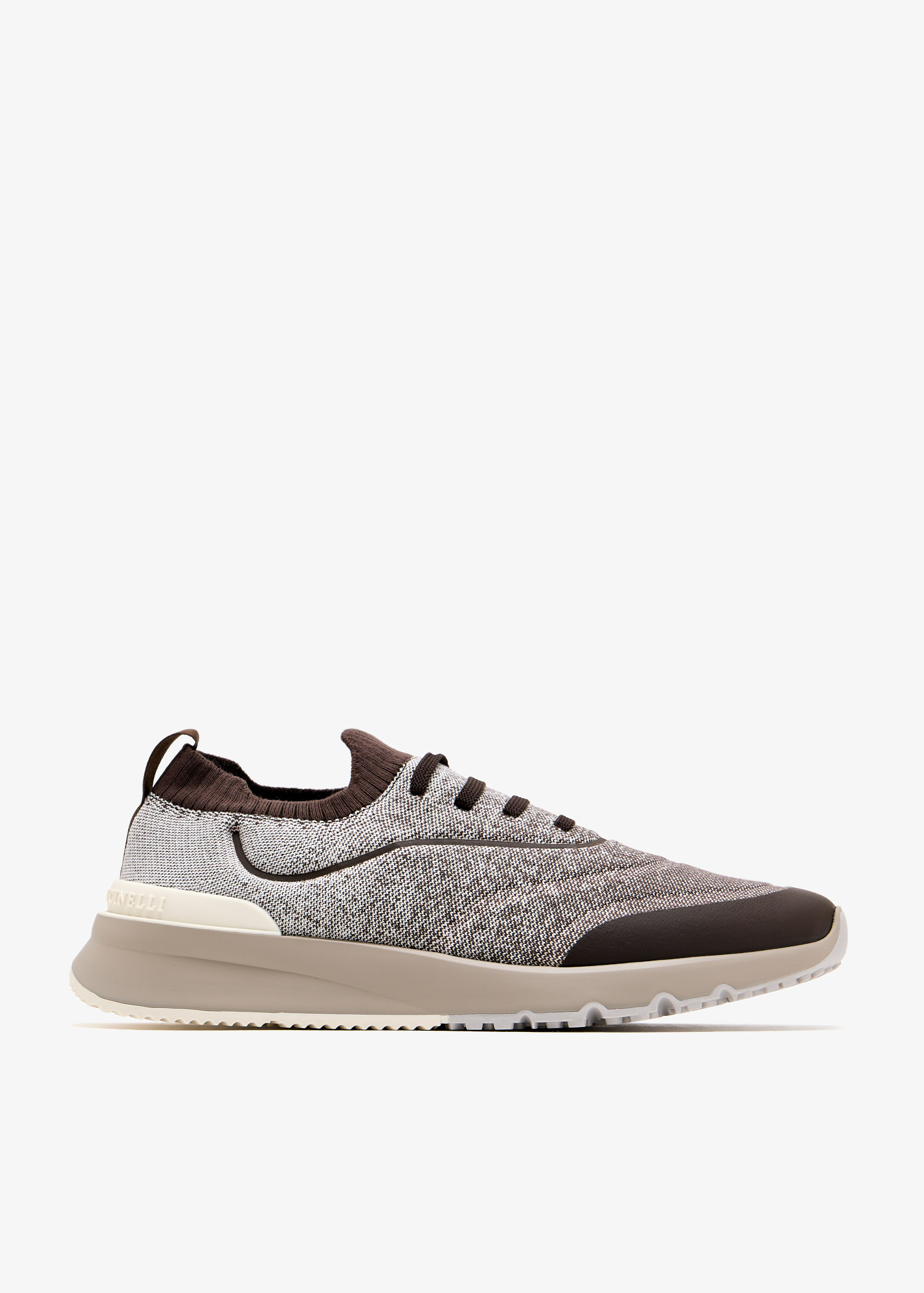 Brunello Cucinelli Knit sneakers for Men - Brown in UAE | Level Shoes