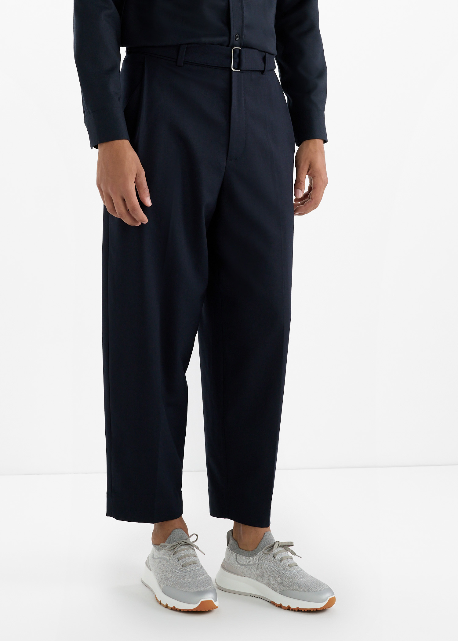 Brunello Cucinelli Knit sneakers for Men - Grey in USA