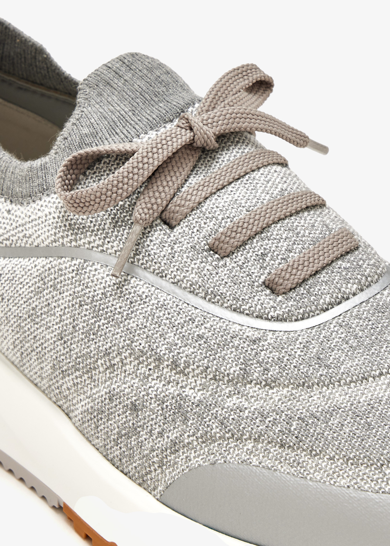 Brunello Cucinelli Knit sneakers for Men - Grey in USA | Level Shoes