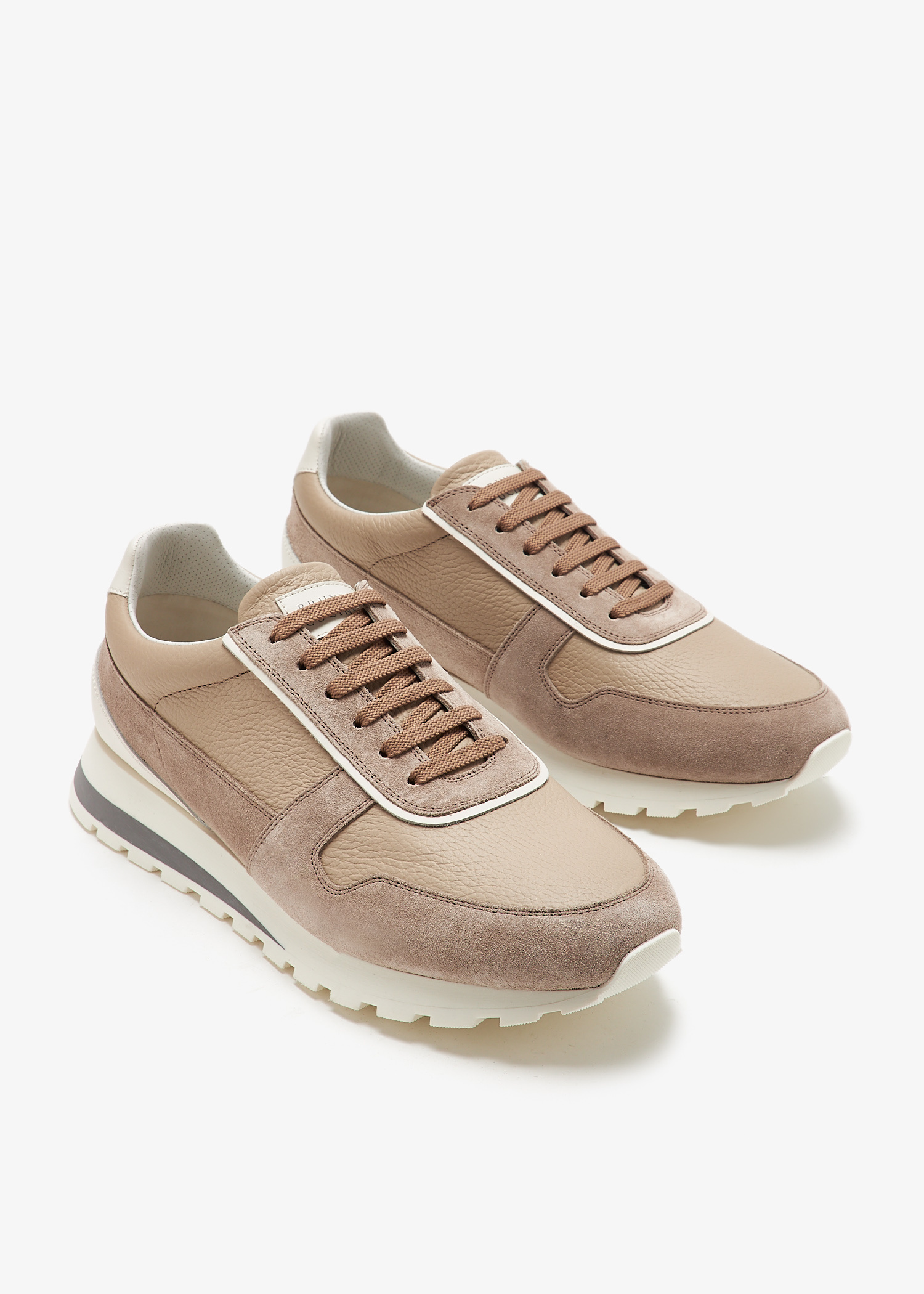 Brunello Cucinelli ウォッシュドディアスキンダービーシューズ メンズ レースアップシューズ | Brunello Cucinelli