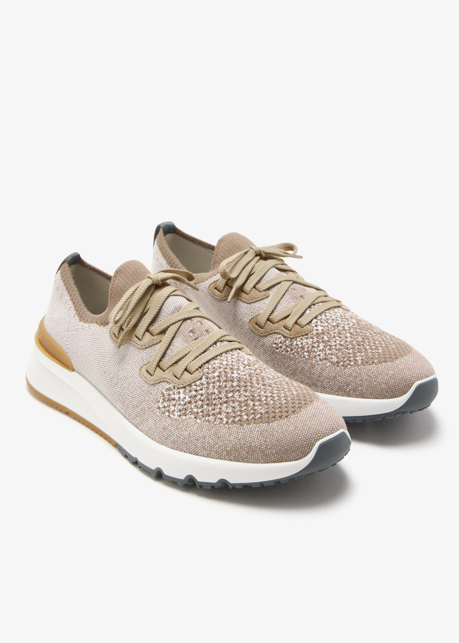 BRUNELLO CUCINELLI Brunello Cucinelli Sneakers【関税送料込】 Brunello Cucinelli Knitted low-top Sneakers | Grey | FARFETCH JO