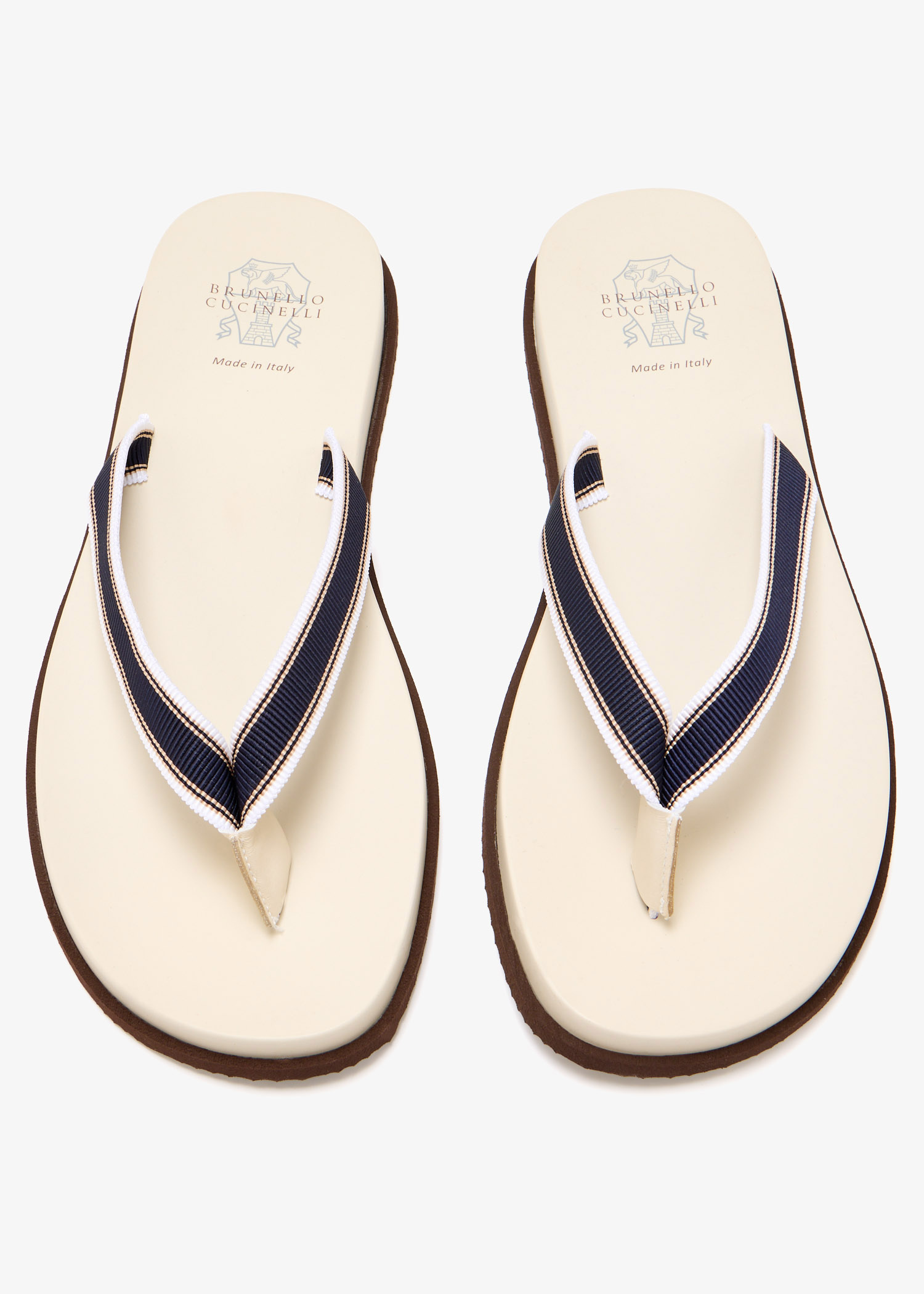 Brunello Cucinelli Classic & Versatile Slides — Unisex (Size 42) Men\'s 9 US New Suede slides for Man in Mud | Brunello Cucinelli main image 3