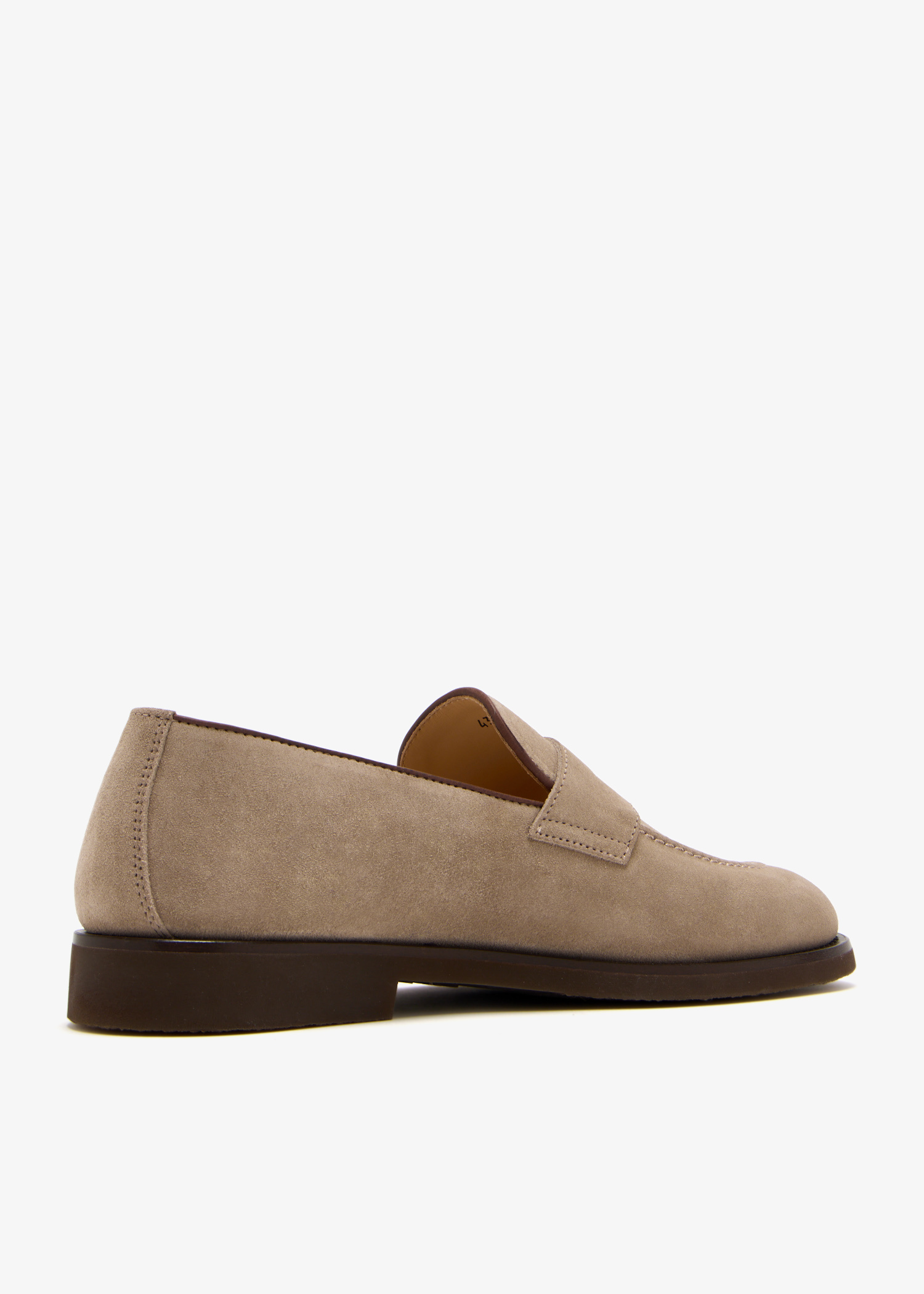 Brunello Cucinelli Suede penny loafers for Men - Beige in