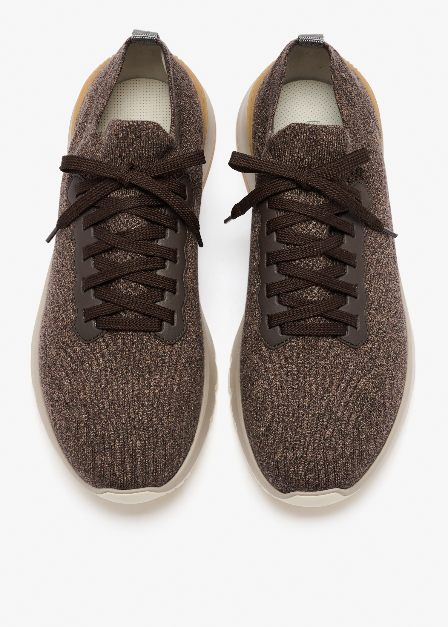 Brunello Cucinelli Knit sneakers for Men - Brown in KSA | Level Shoes