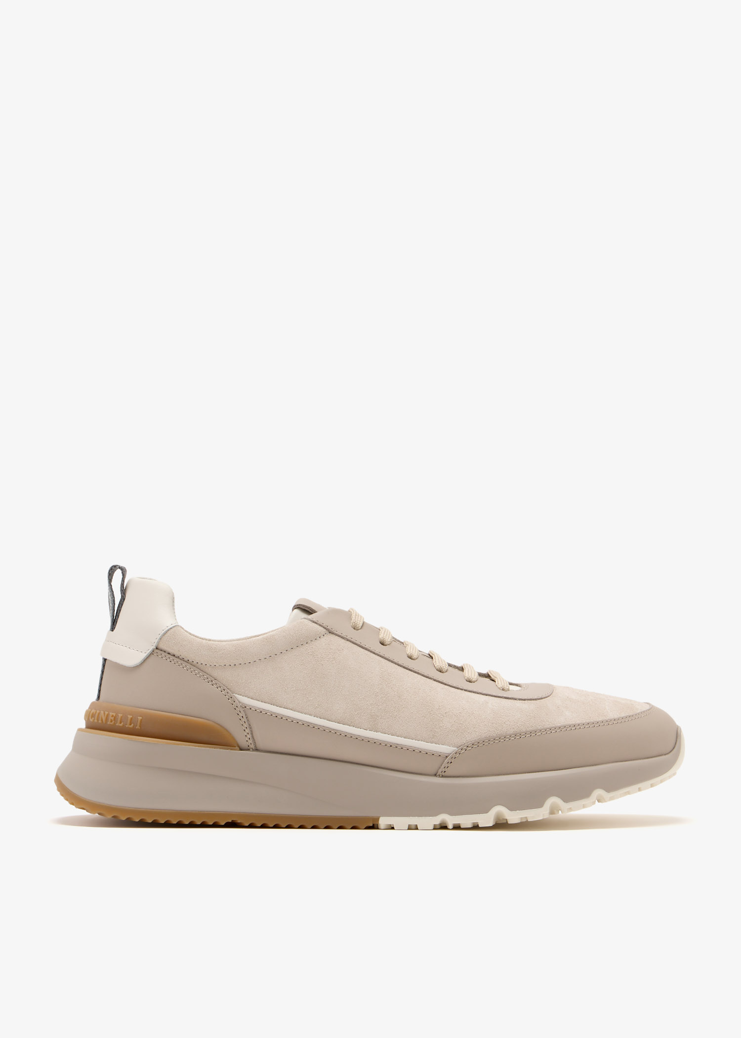 Brunello Cucinelli Suede runner sneakers for Men - Beige in