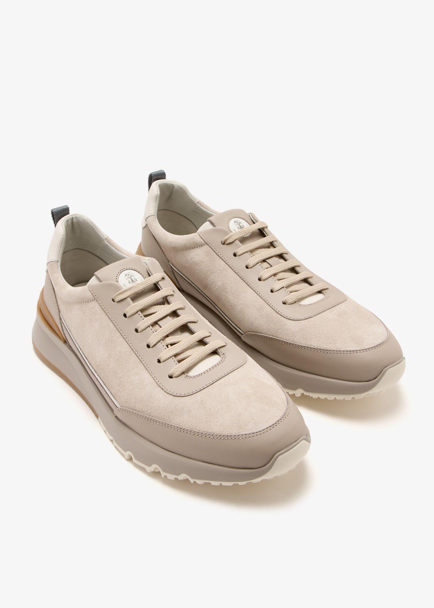 Brunello Cucinelli Suede runner sneakers for Men - Beige in