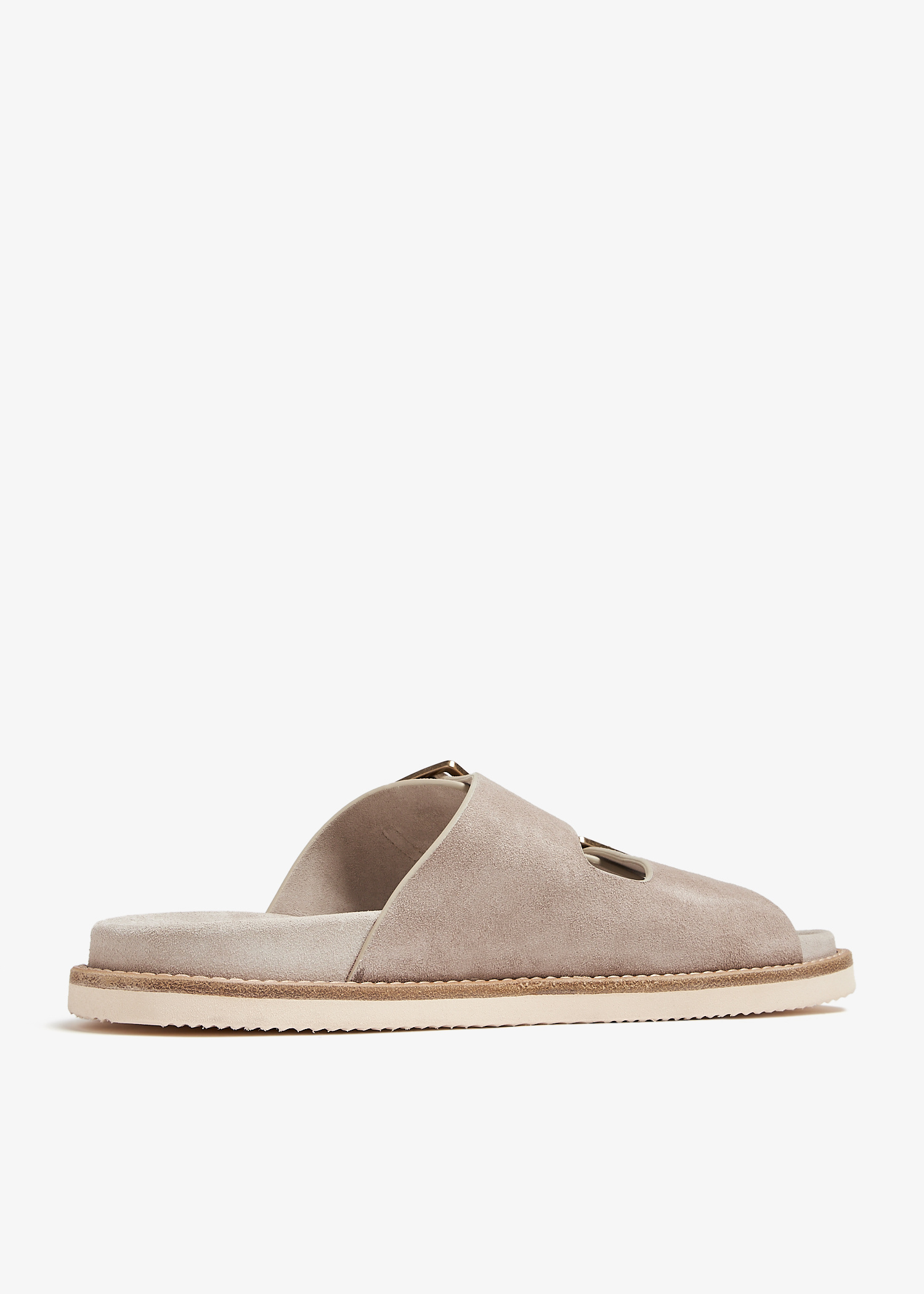 Brunello Cucinelli Suede sandals for Men - Beige in UAE Brunello Cucinelli Suede sandals for Men - Beige in UAE