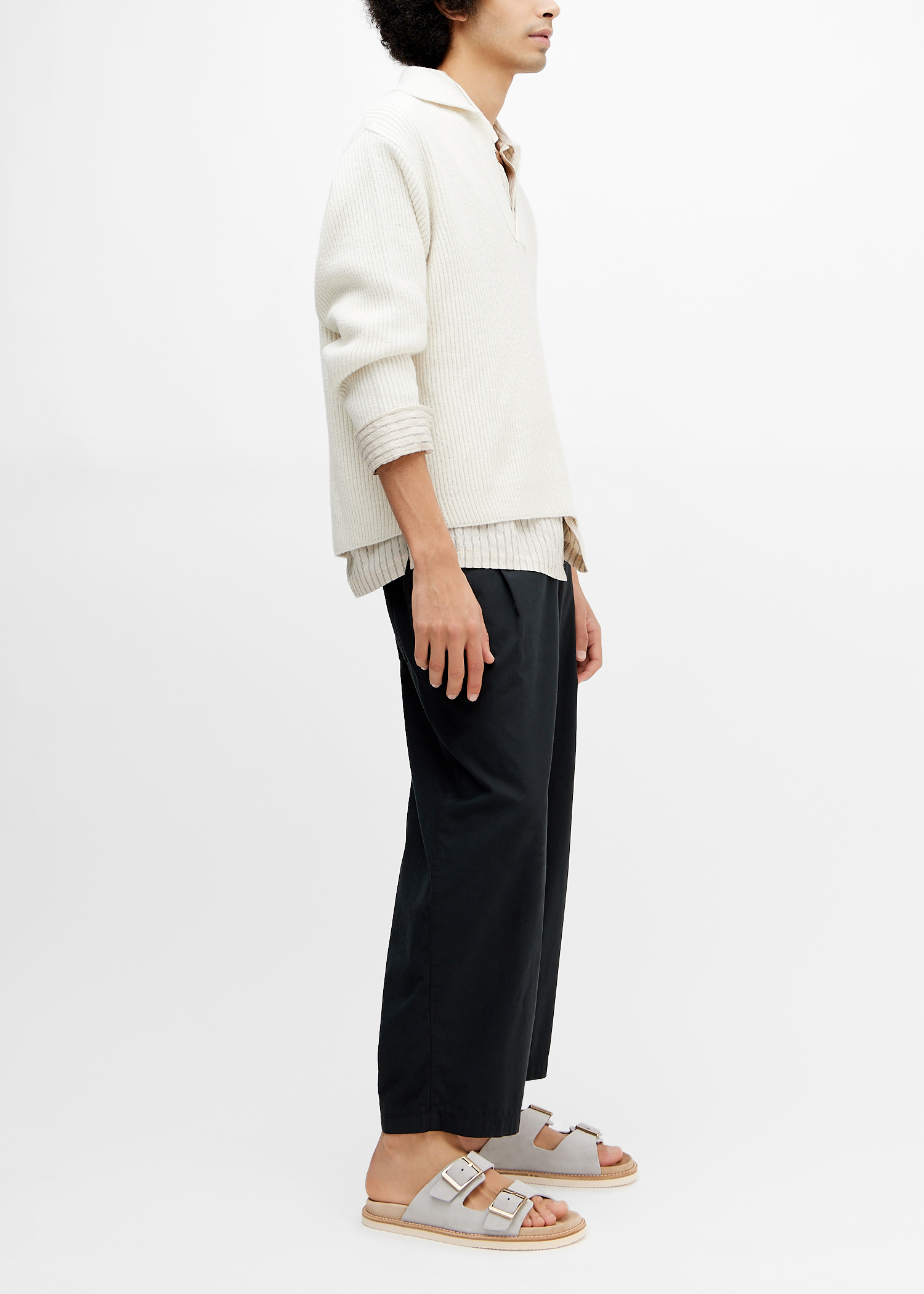 Brunello Cucinelli Suede sandals for Men - Grey in UAE