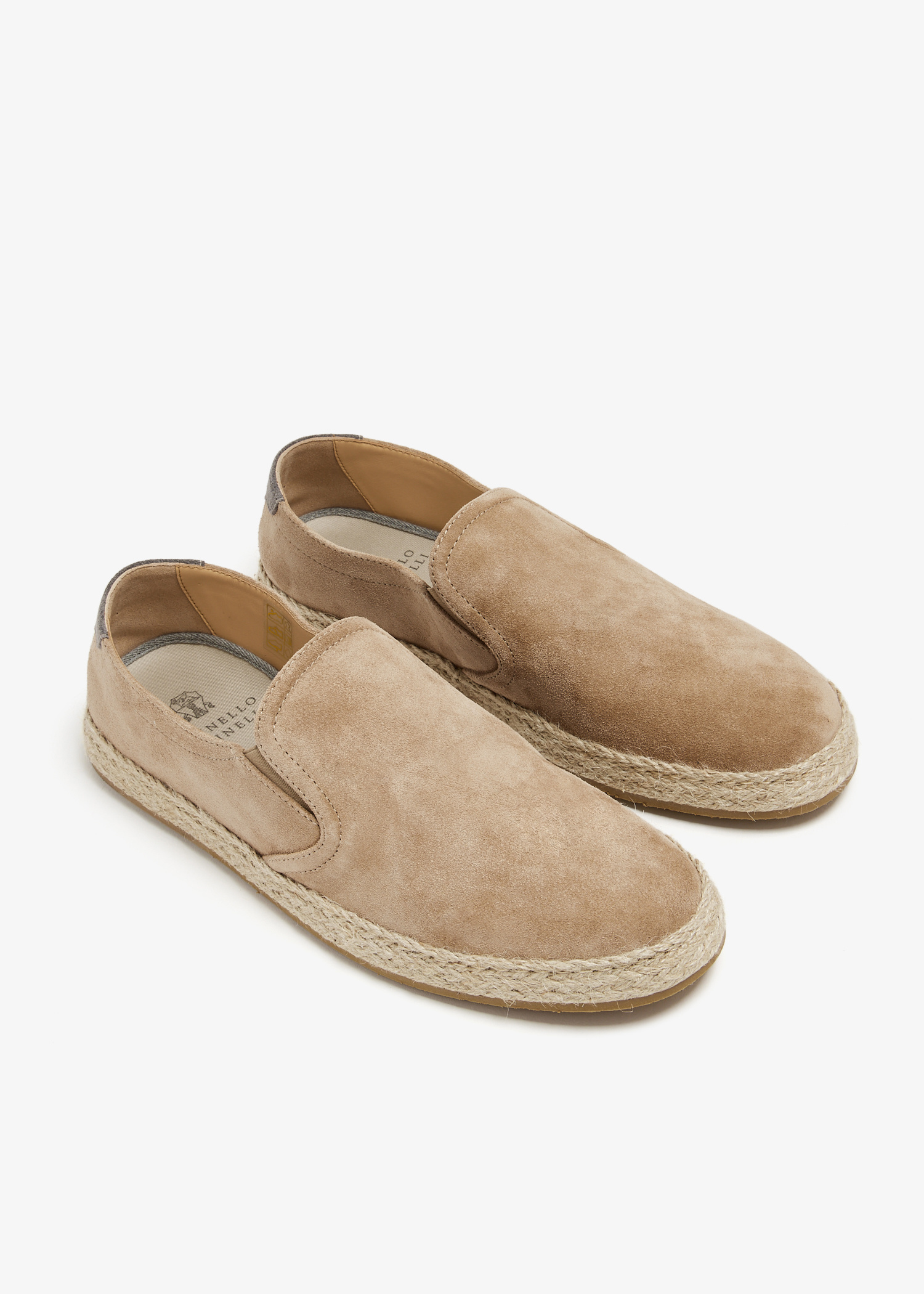 Brunello Cucinelli Suede espadrilles for Men - Beige in USA