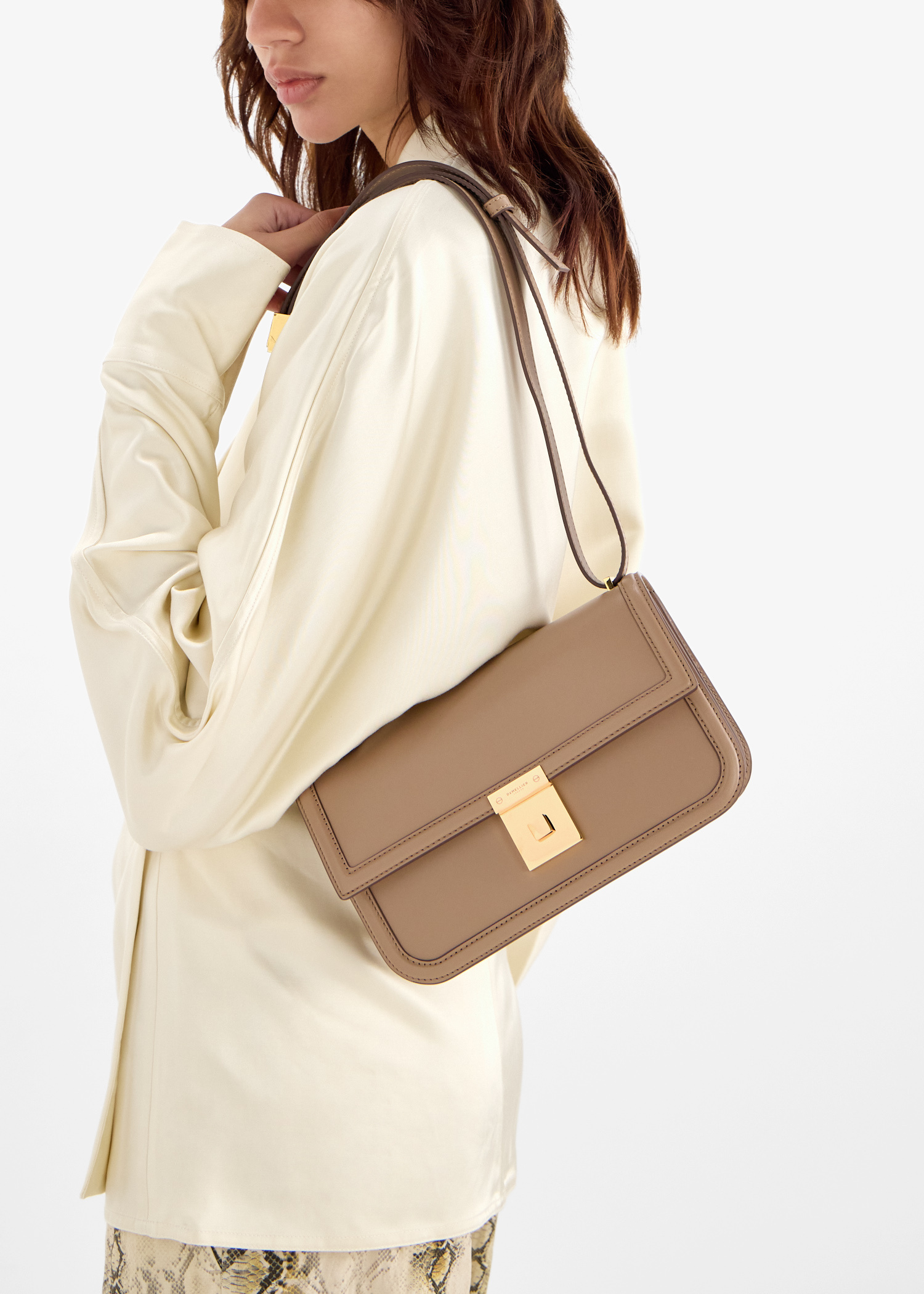 DeMellier The Paris crossbody bag for Women - Beige in UAE | Level