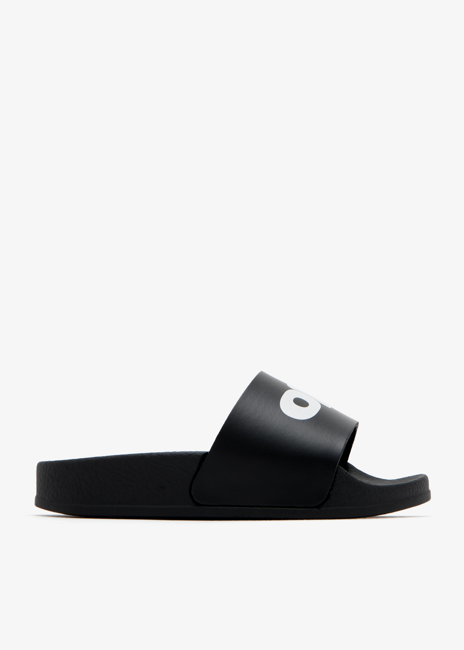 Off-White Pool slides for Boy - Black in UAE | Level Shoes