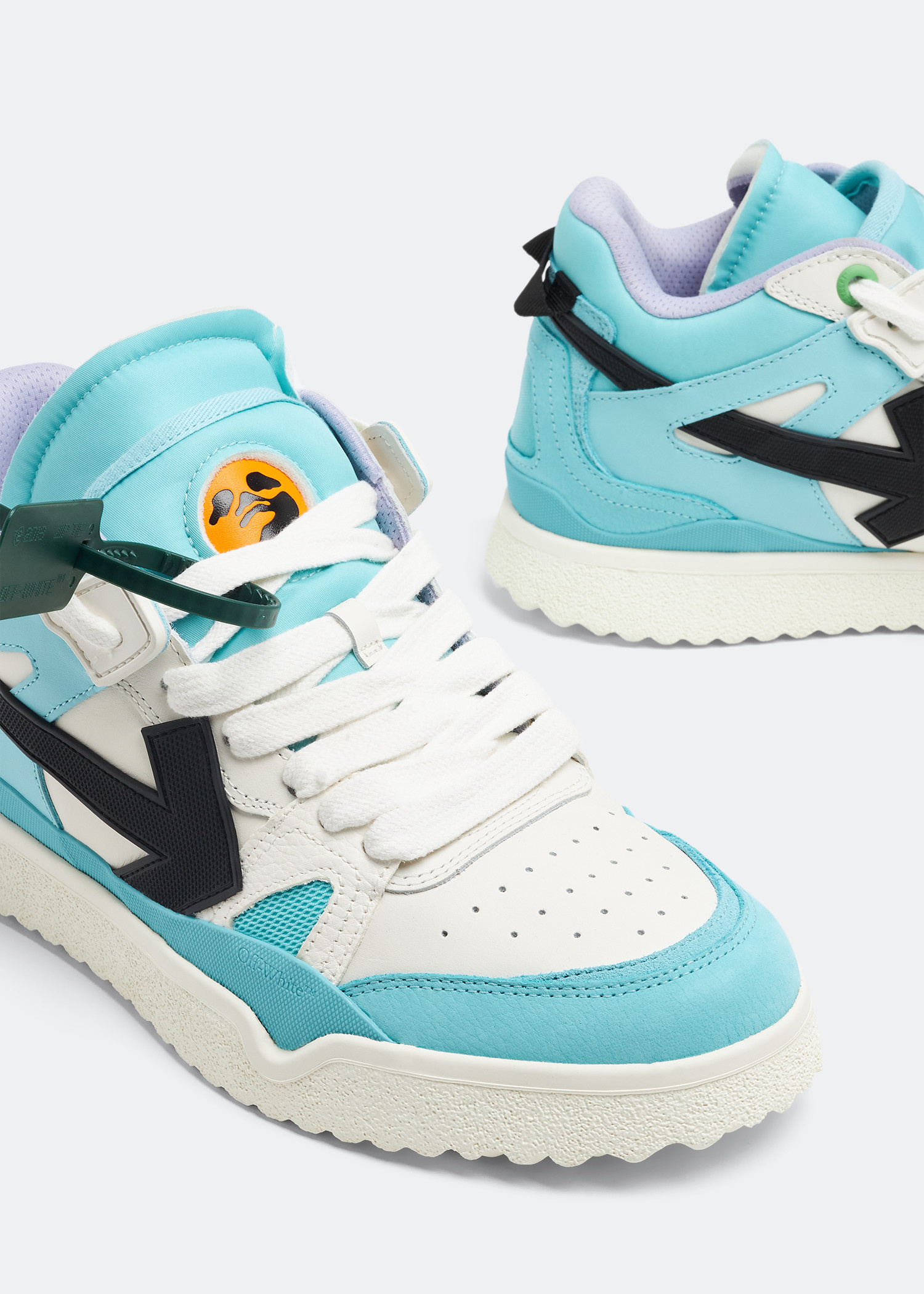 Off-White Midtop Sponge sneakers for Men - Blue in UAE