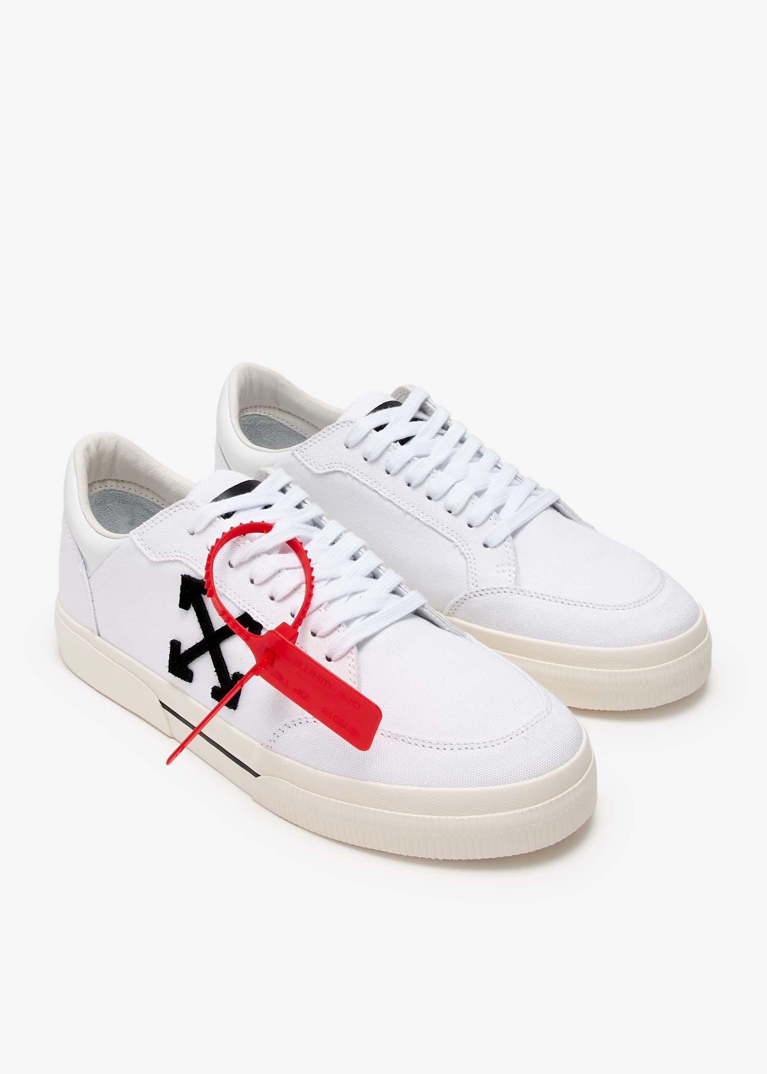 ＊OFF WHITE＊ Low Vulcanized Sneakers Off White Pony Low Vulcanized Leather Sneaker - Size 11 VNDS