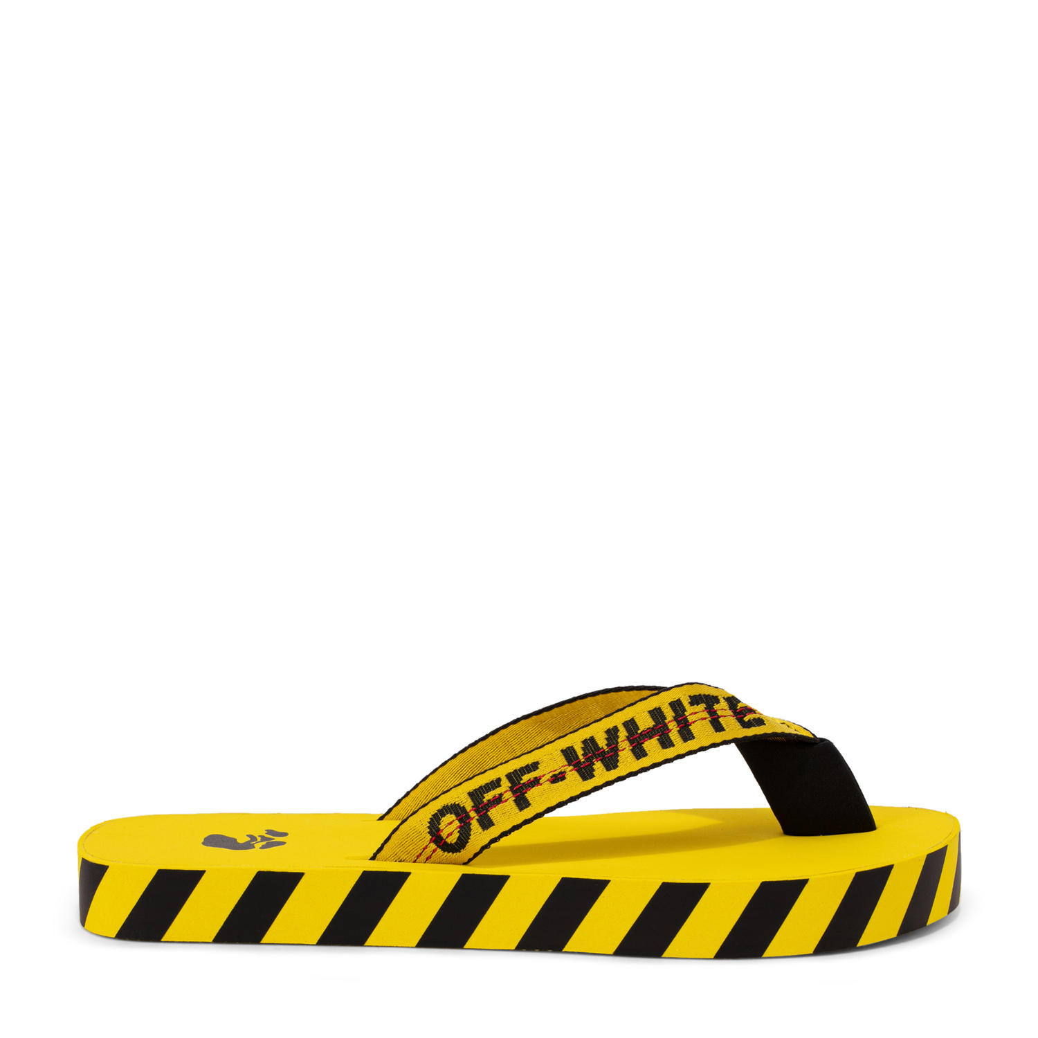 Off-White Industrial flip flops for Men - Yellow in UAE | Level Shoes