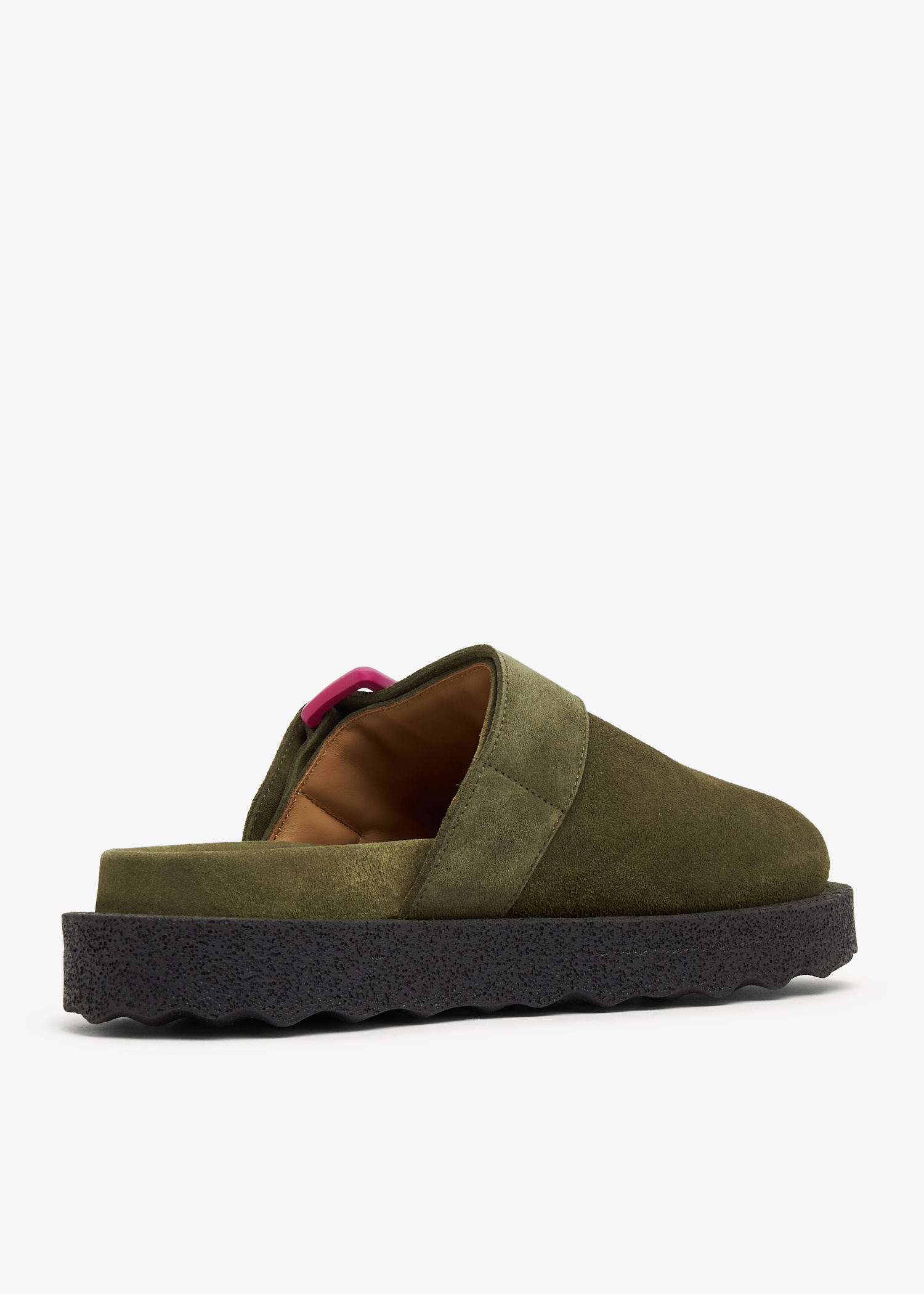 Off-White Suede Spongesole clogs for Men - Green in USA | Level Shoes