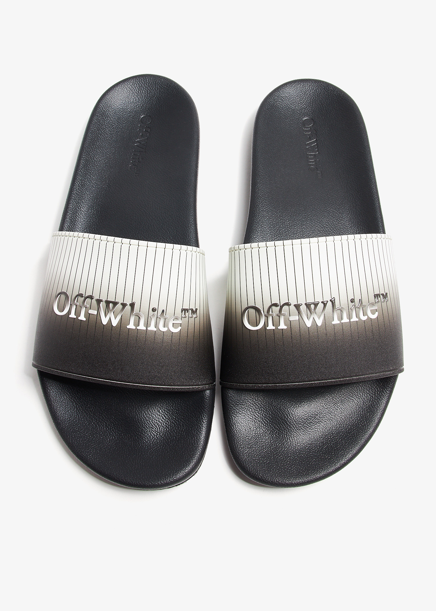 【関税込み】Off-White ブラック Bookish プールスライド 関税込み】Off-White ブラック Bookish プールスライド (Off