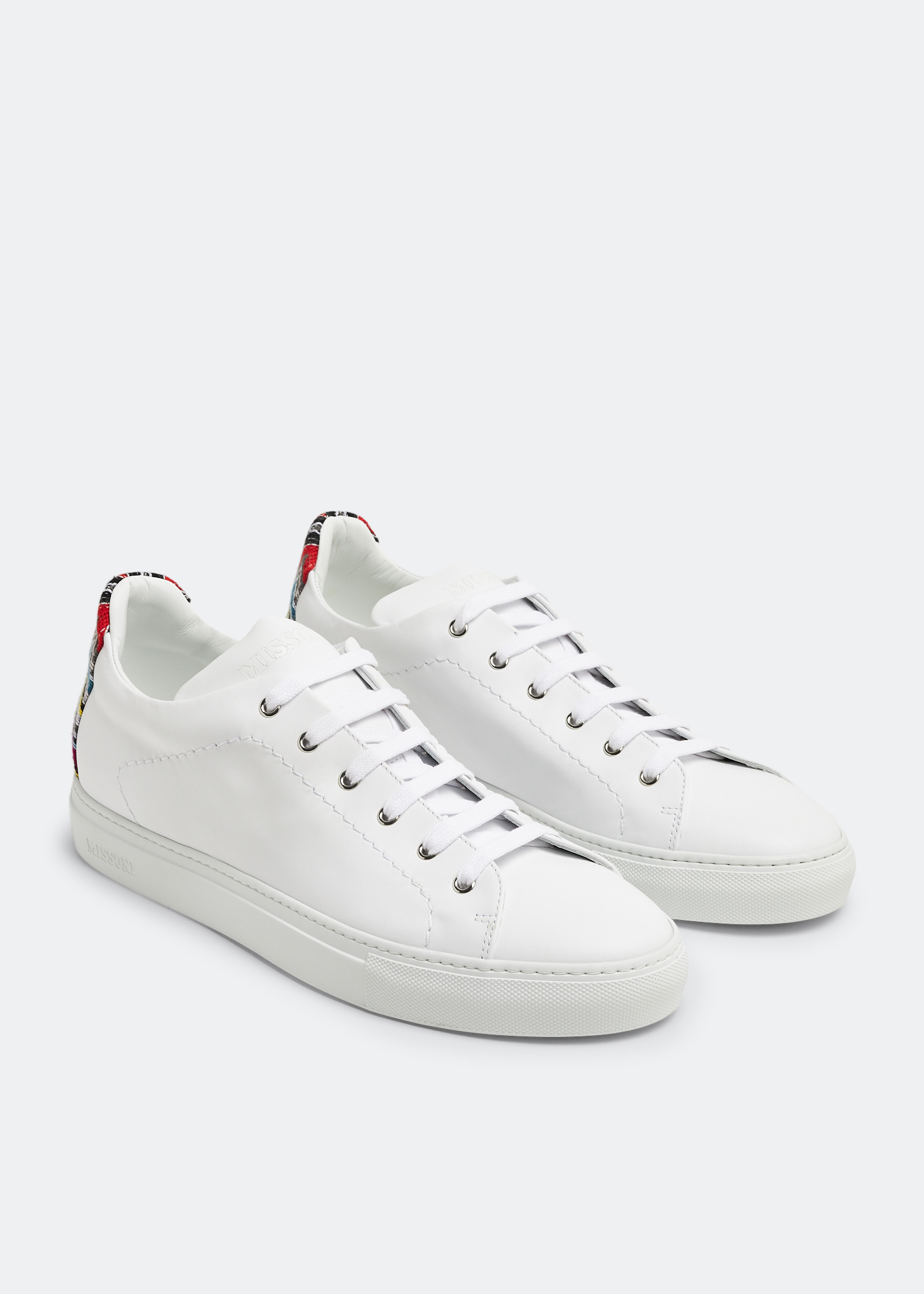 Missoni Leather sneakers for Men - White in UAE | Level Shoes Missoni Leather sneakers for Men - White in UAE | Level Shoes